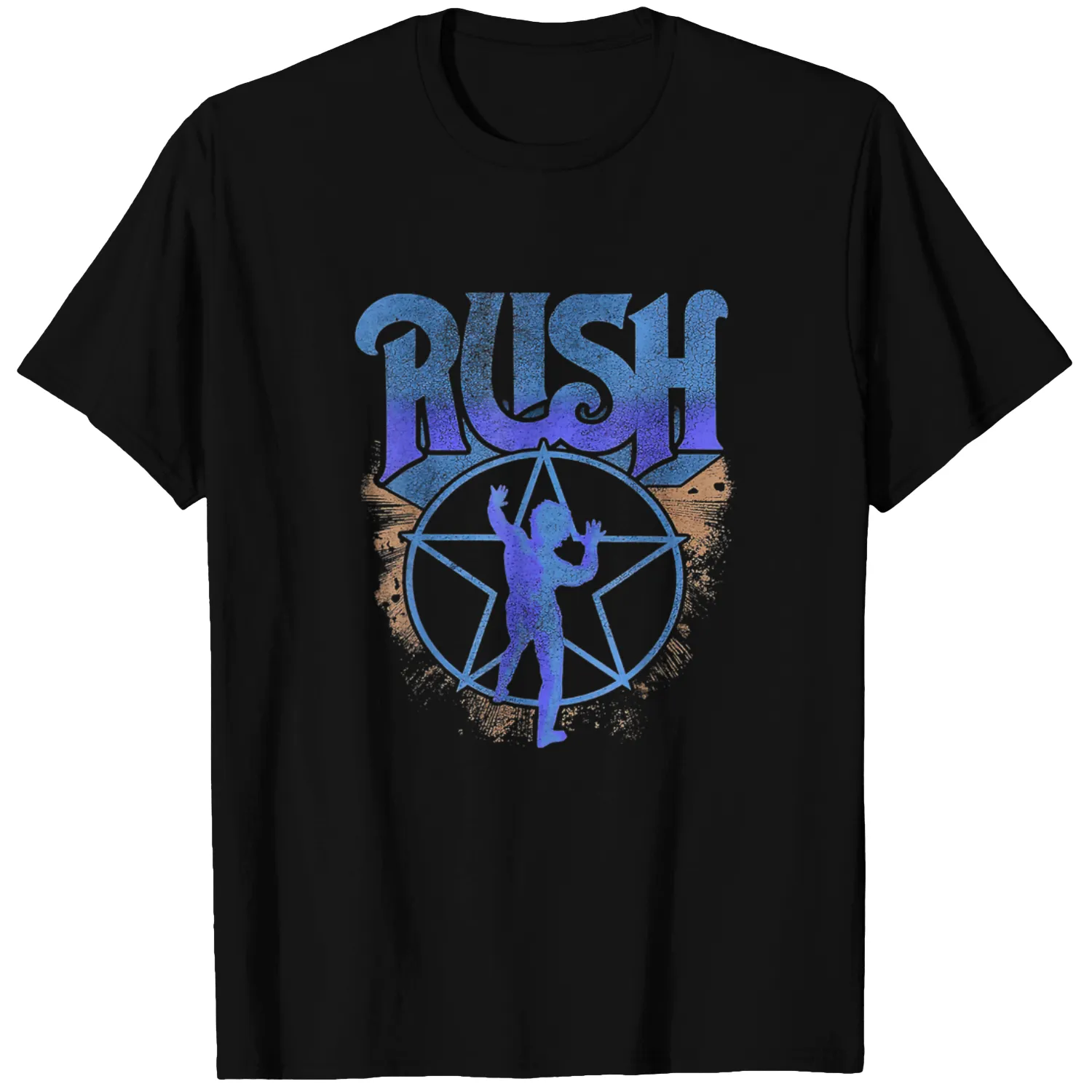 Graphic Rush Tee music band Love Starman T-Shirt
