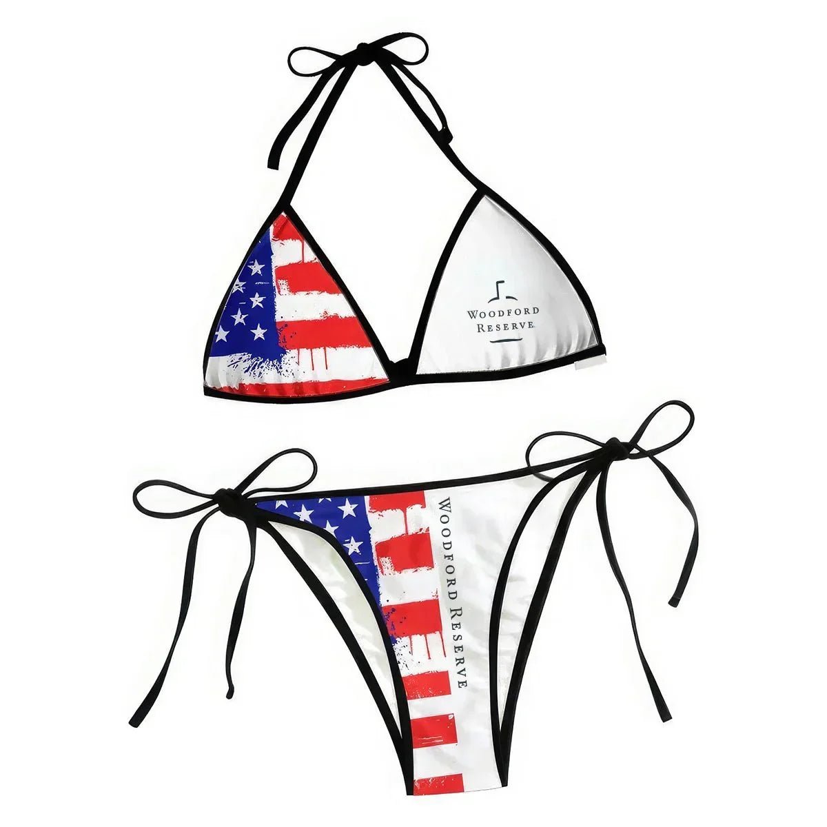 Woodford Reserve American Flag Triangle Beach Bikini