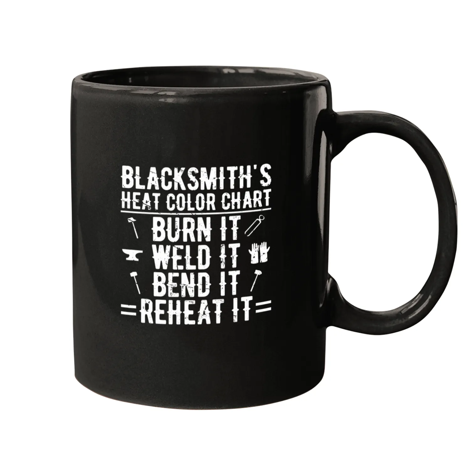 Blacksmith Job Blacksmiths Heat Color Chart Blacksmithing Forge Mugs