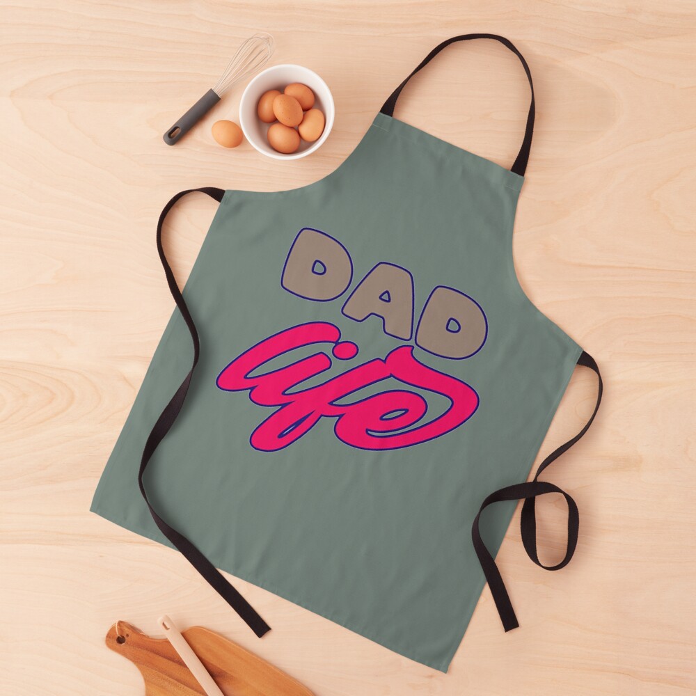 LIFE OF DAD my for is the best my father mother dad life. cool hockey, sport (2) Apron