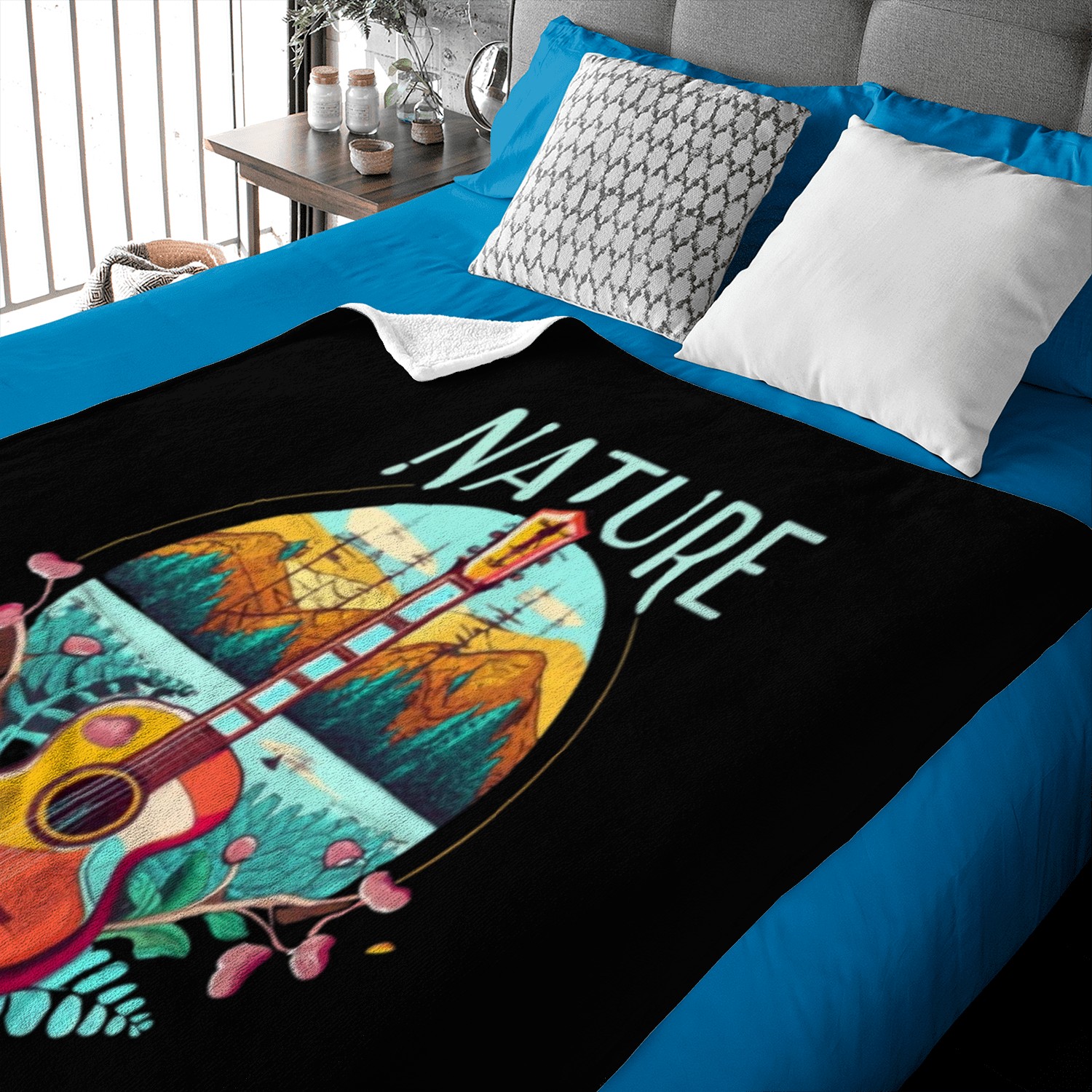 Nature Guitar Baby Blankets
