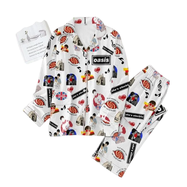 Oasis Slip Pajamas Set with Eye for Adults