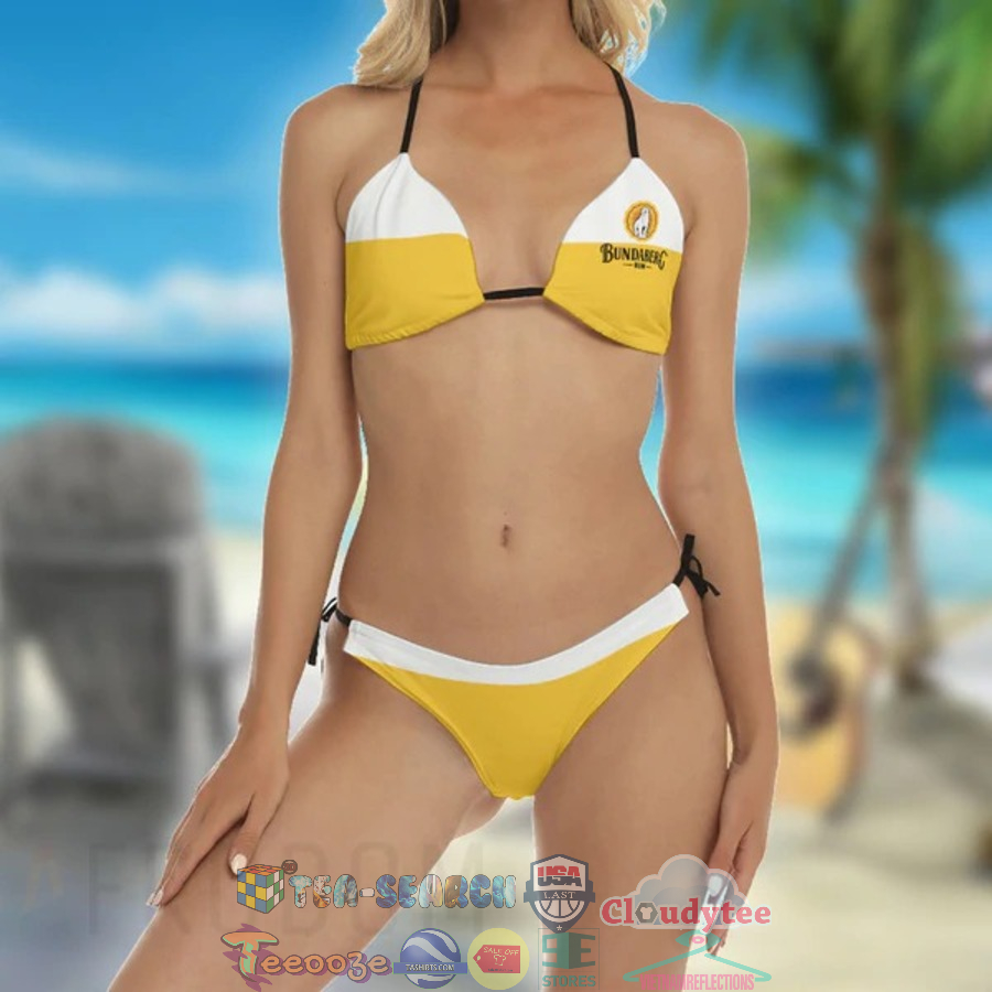 Bundaberg Rum Print Women's Sling Bikini Swimsuit Set