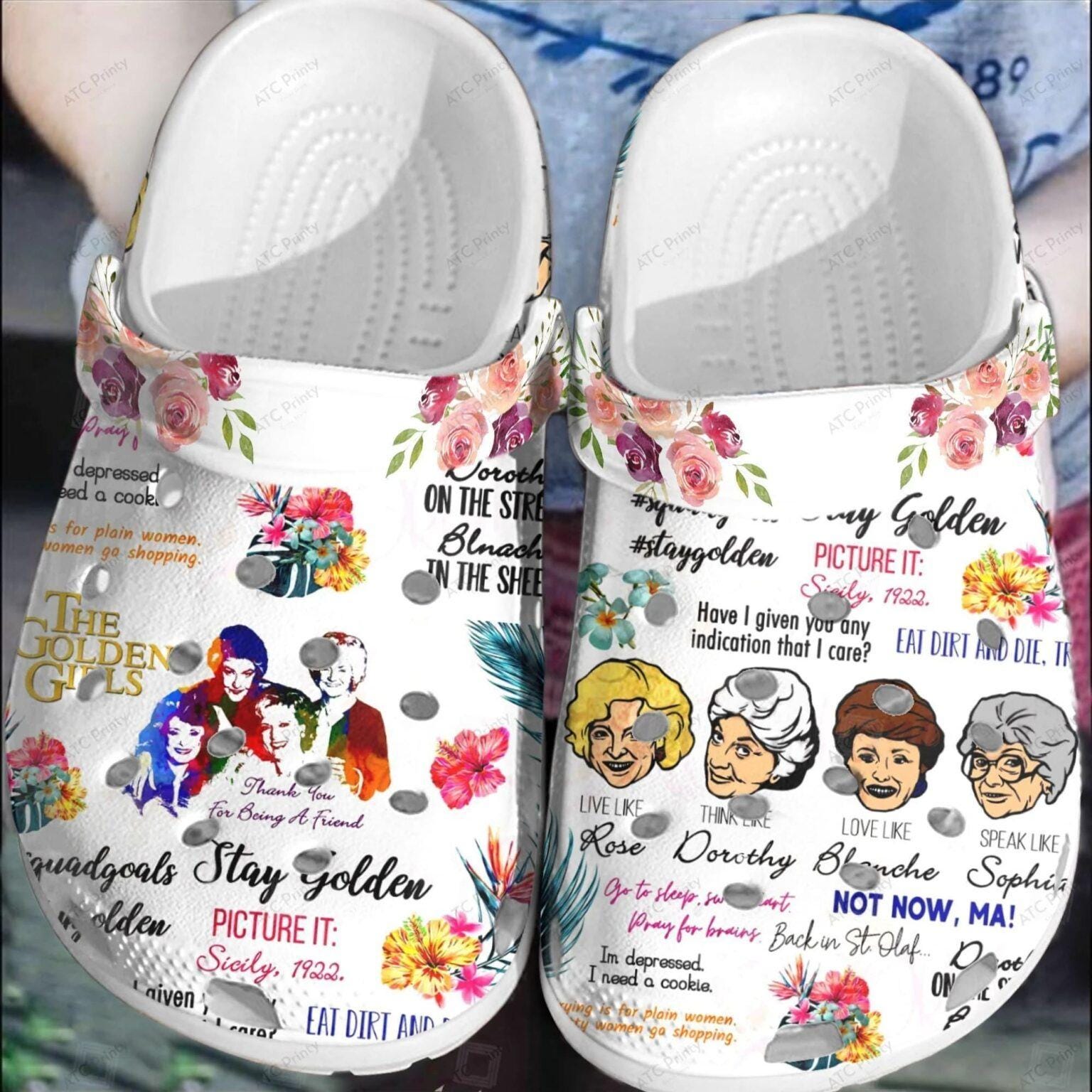The Stay Golden Clogs, The Stay Golden Shoes, Kid/Adult Sandals Slippers