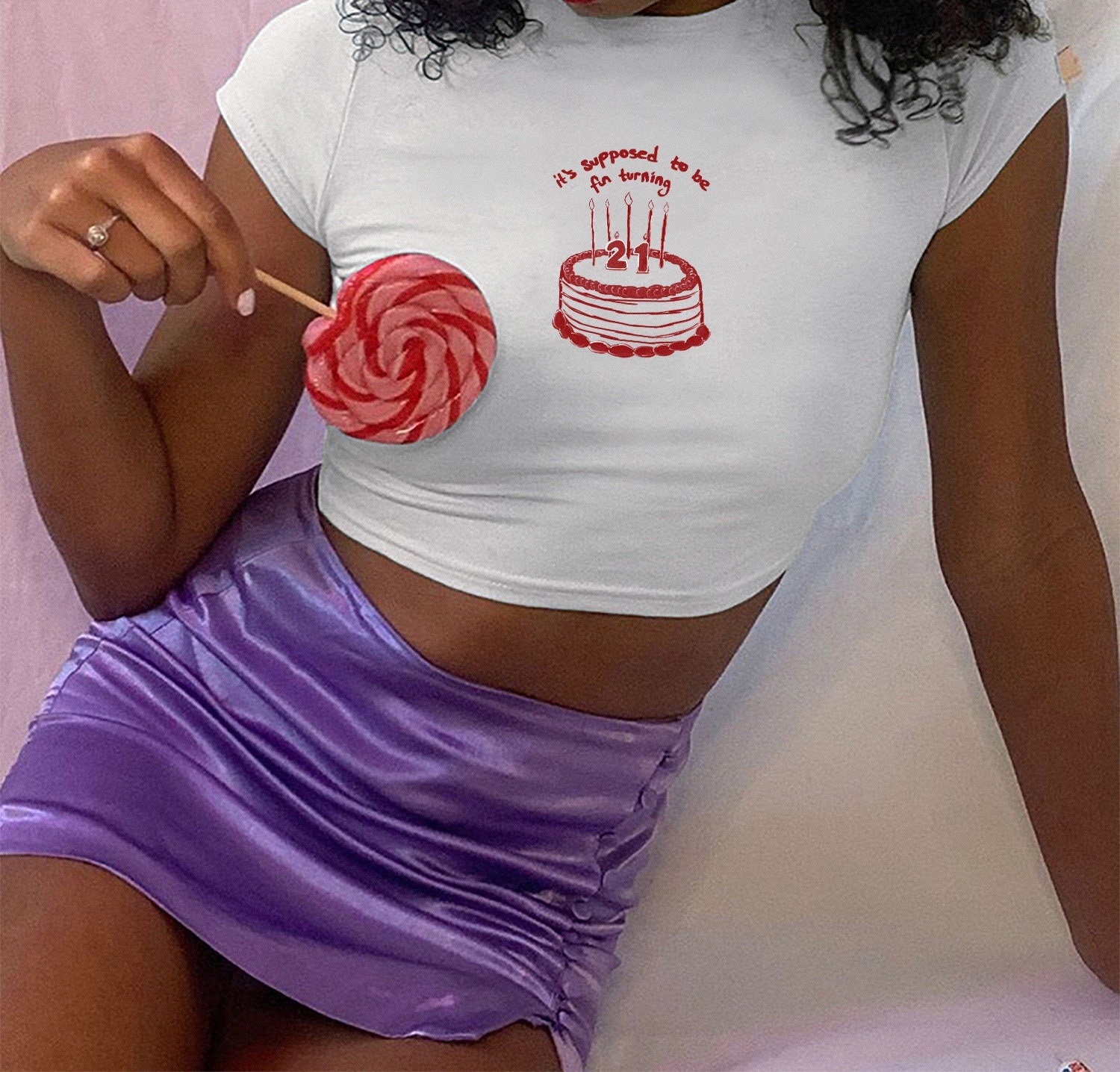 All Too Well Cake Inspired Crop Top