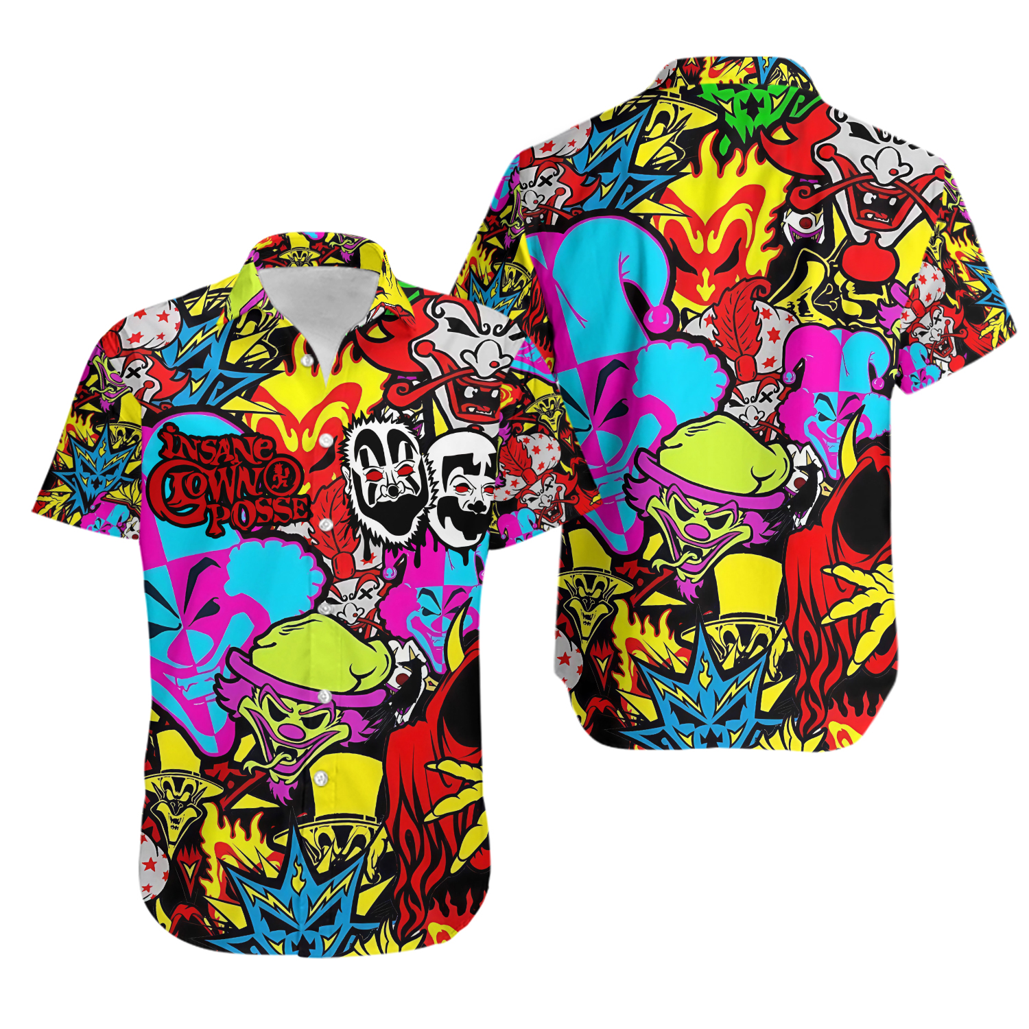Insane Clown Posse Hawaiian Shirt, Casual Summer Shirt for Family and Friends