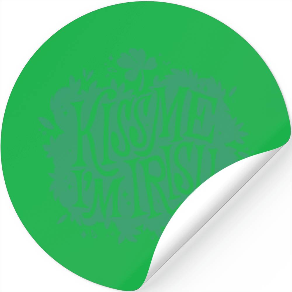 Kiss Me I'm Irish Stickers