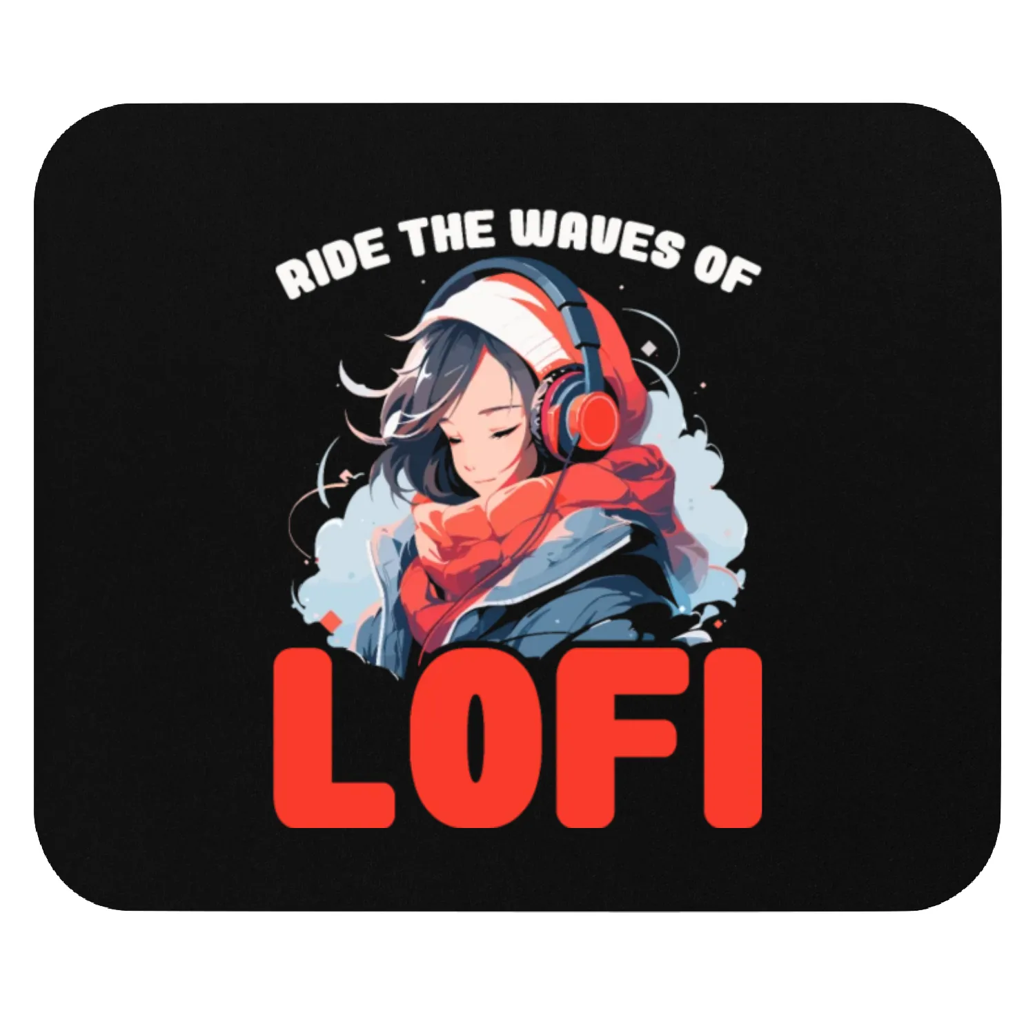 Lofi Music Lover Low Fidelity Japanese Aesthetic Mouse Pads