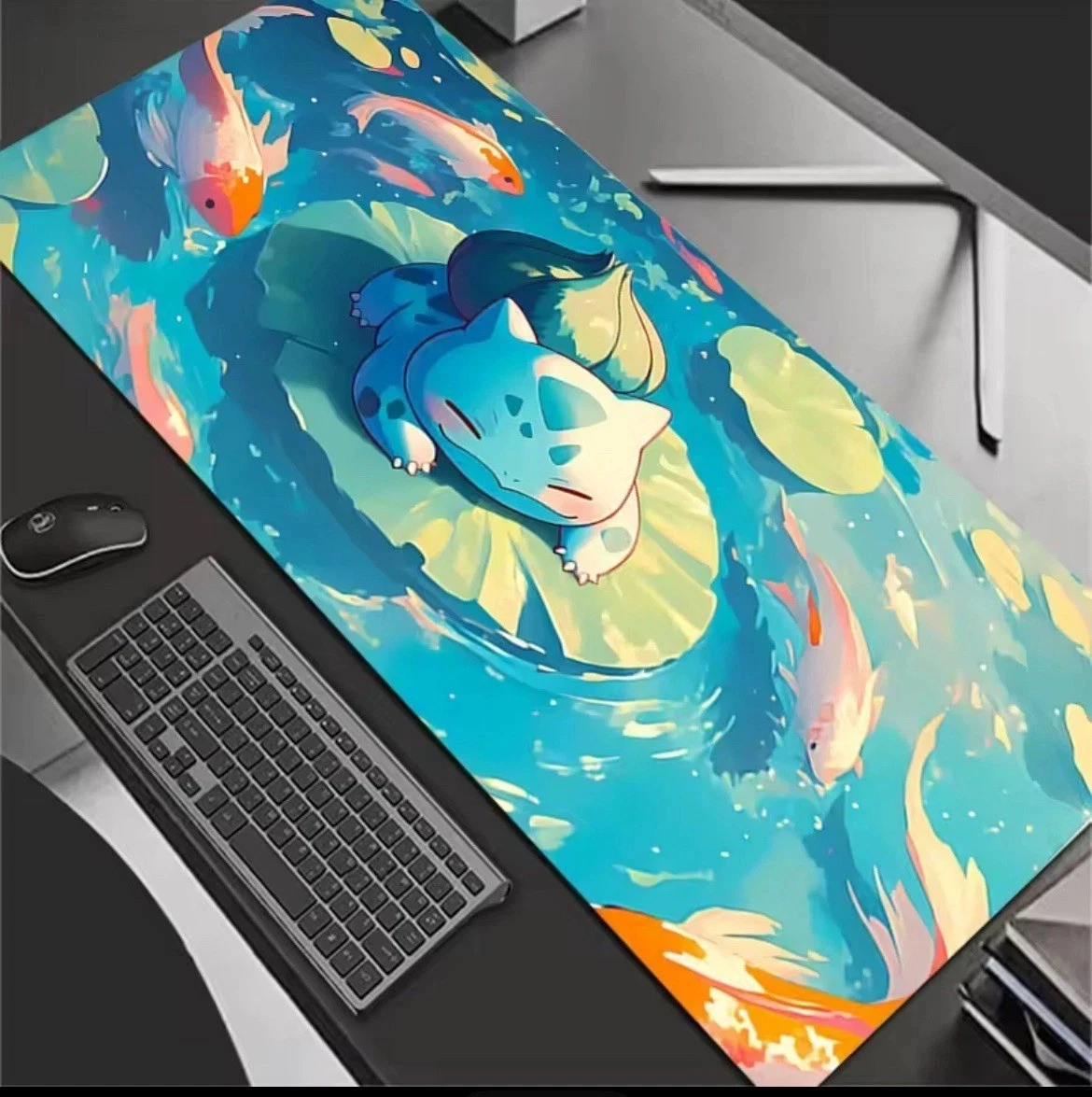 P-PKM Bulbasaur Mousepad Large Gaming Mouse Pad