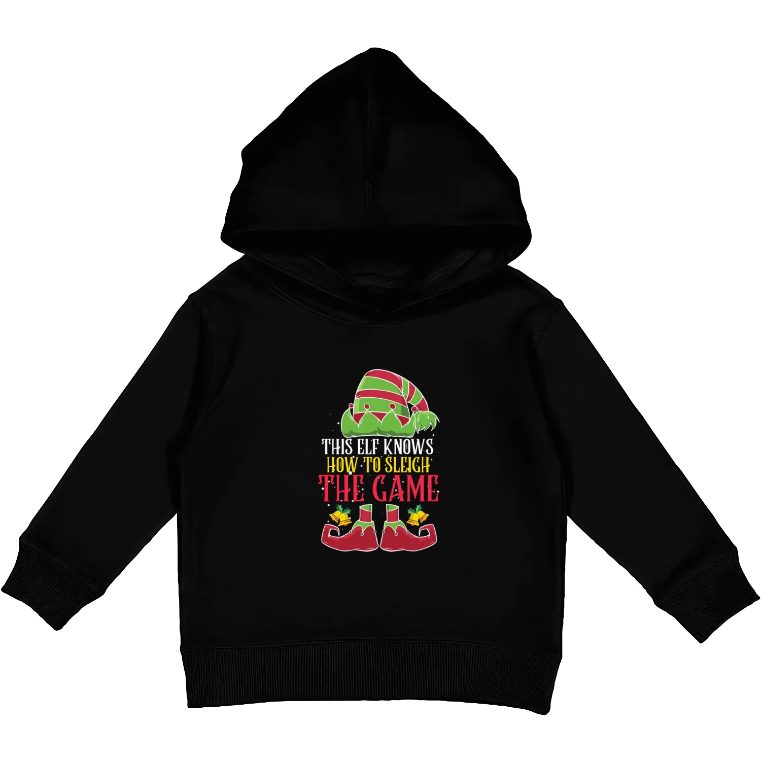 Gamer This Elf knows How to Sleigh a Game Kids Pullover Hoodies