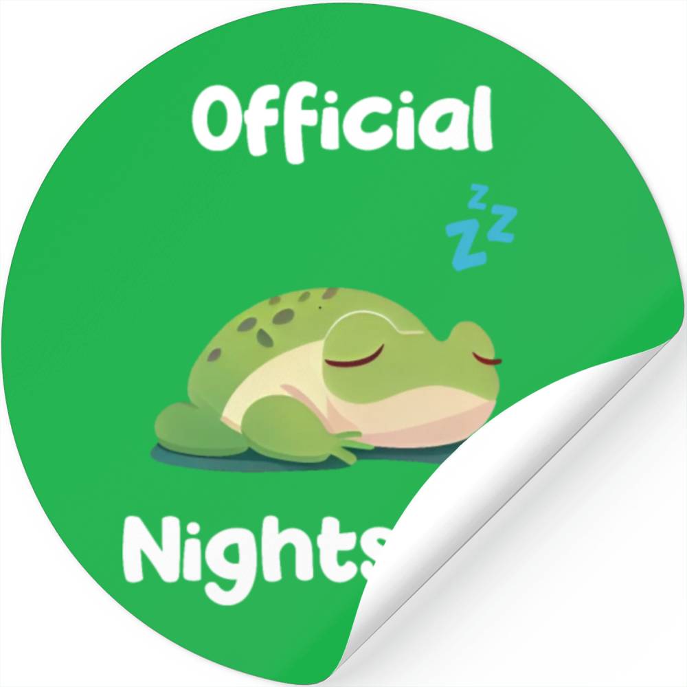 Cute Frog Sleepshirt Nightwear Nightshirt Sleep Stickers