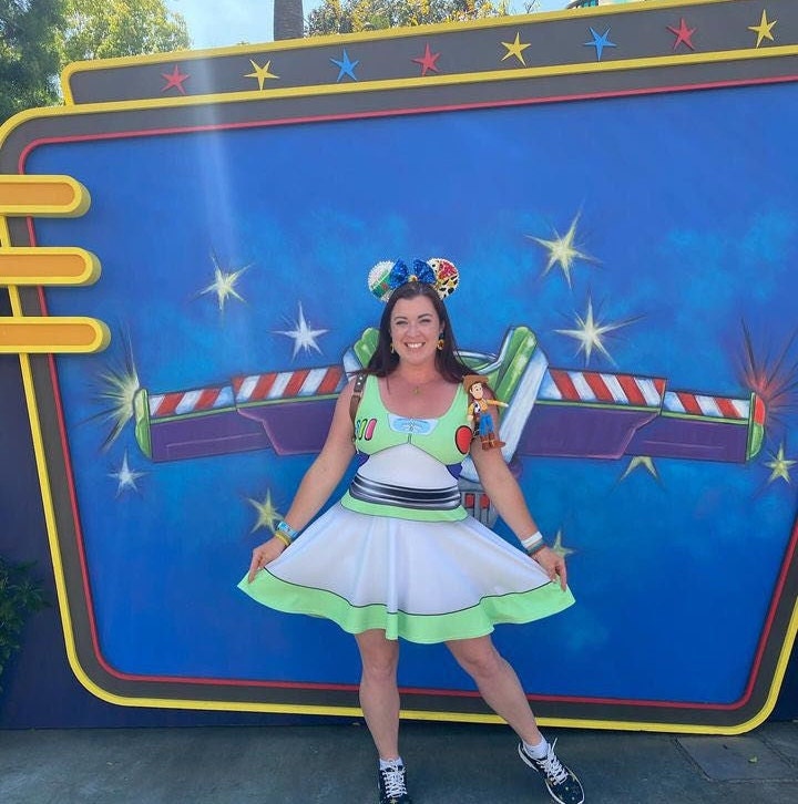 The Buzz Inspired Skater Dress- Running Costume, Cosplay, Bounding