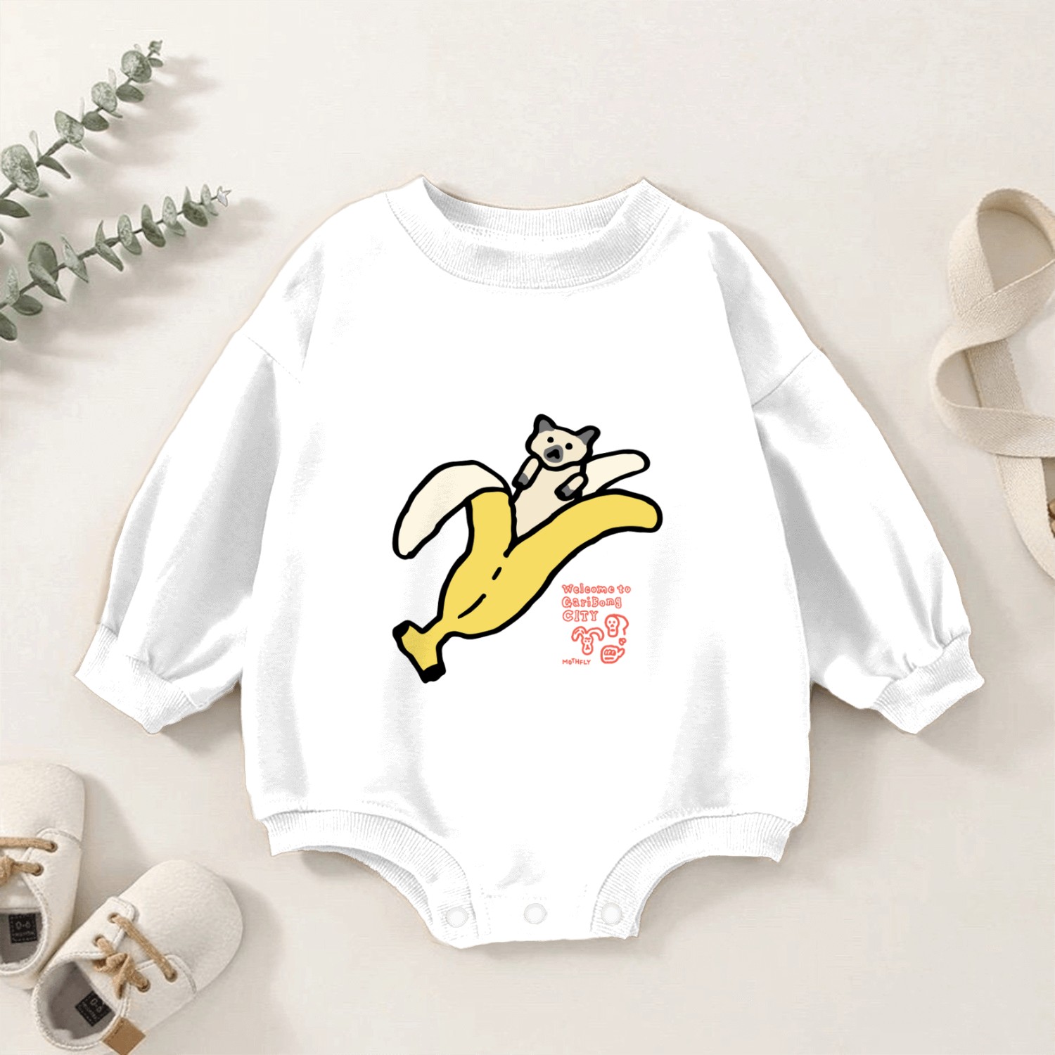 Bananyang - 026. Siamese Baby Romper Sweatshirts