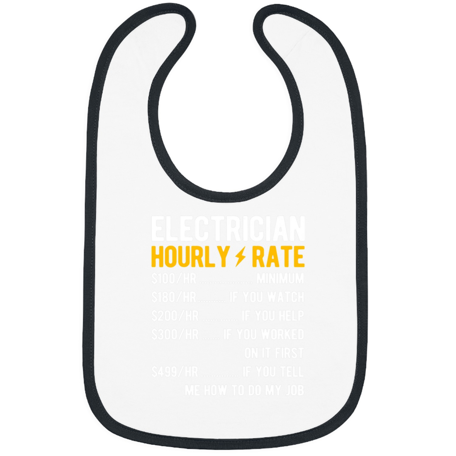 Electrical Hourly Rate Electricity Electrician Bibs