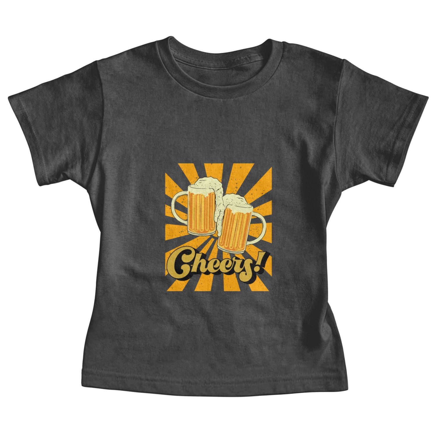 Cheerful Beer Mug Celebration Design Baby Tees