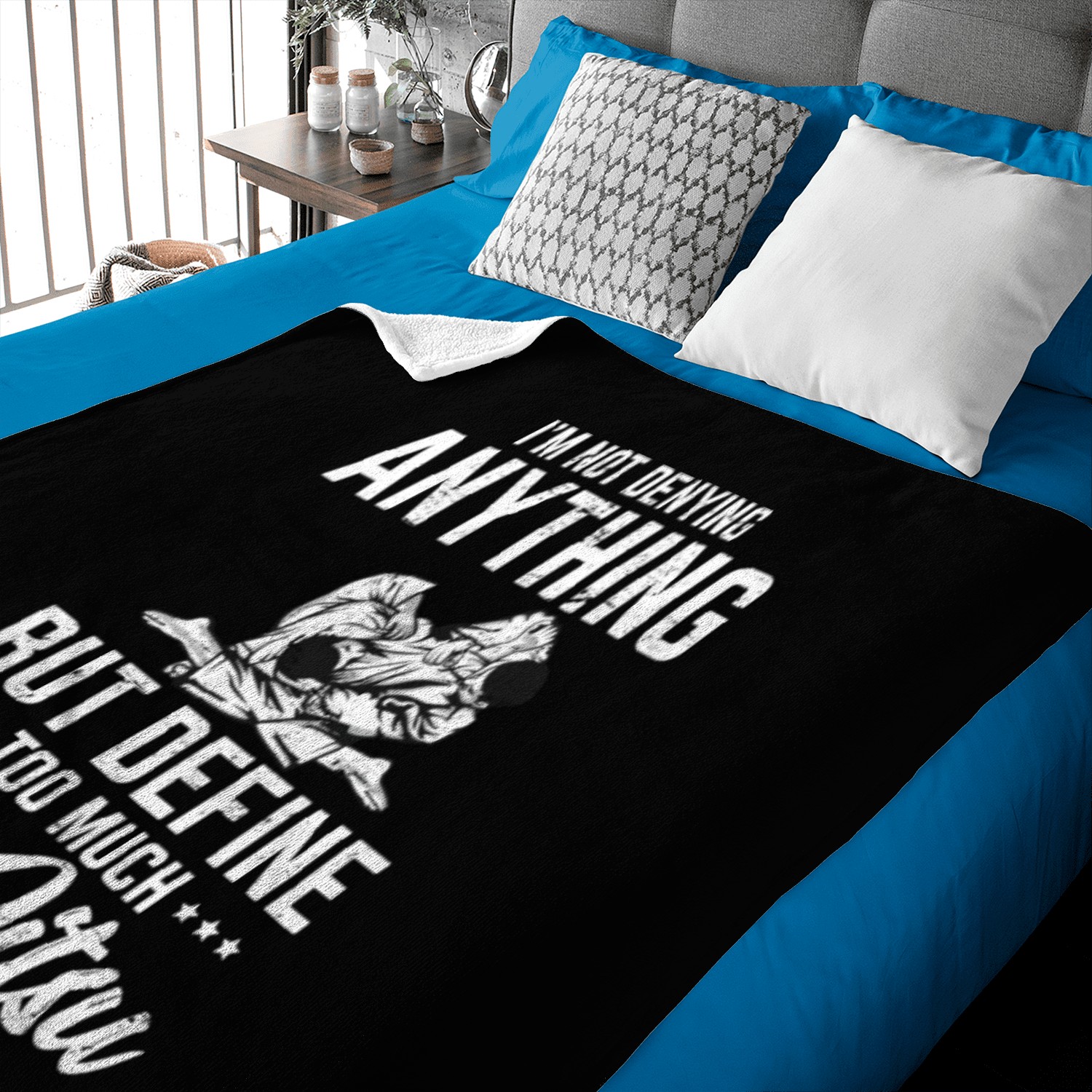 Define Too Much Jiu Jitsu Brazilian JiuJitsu BJJ J Baby Blankets
