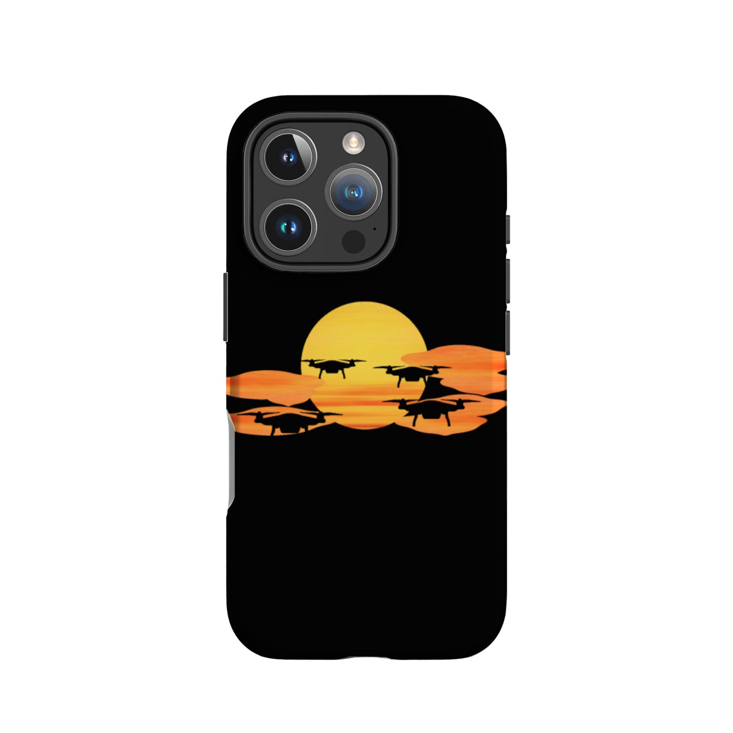 Drones in Sunset or Sunrise the Drone IPhone Cases