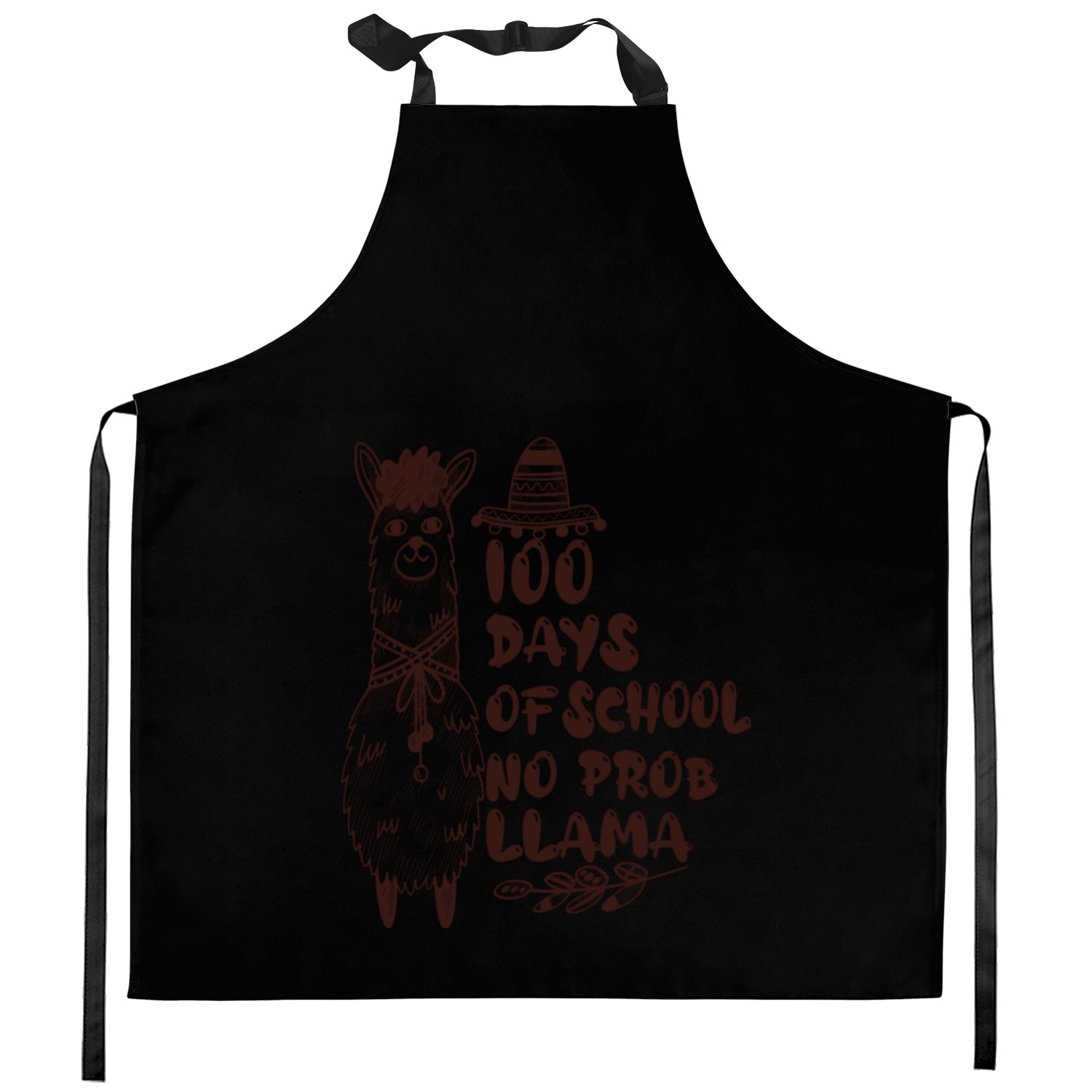 Level 100 completed 100 days of school unlocked Kitchen Aprons