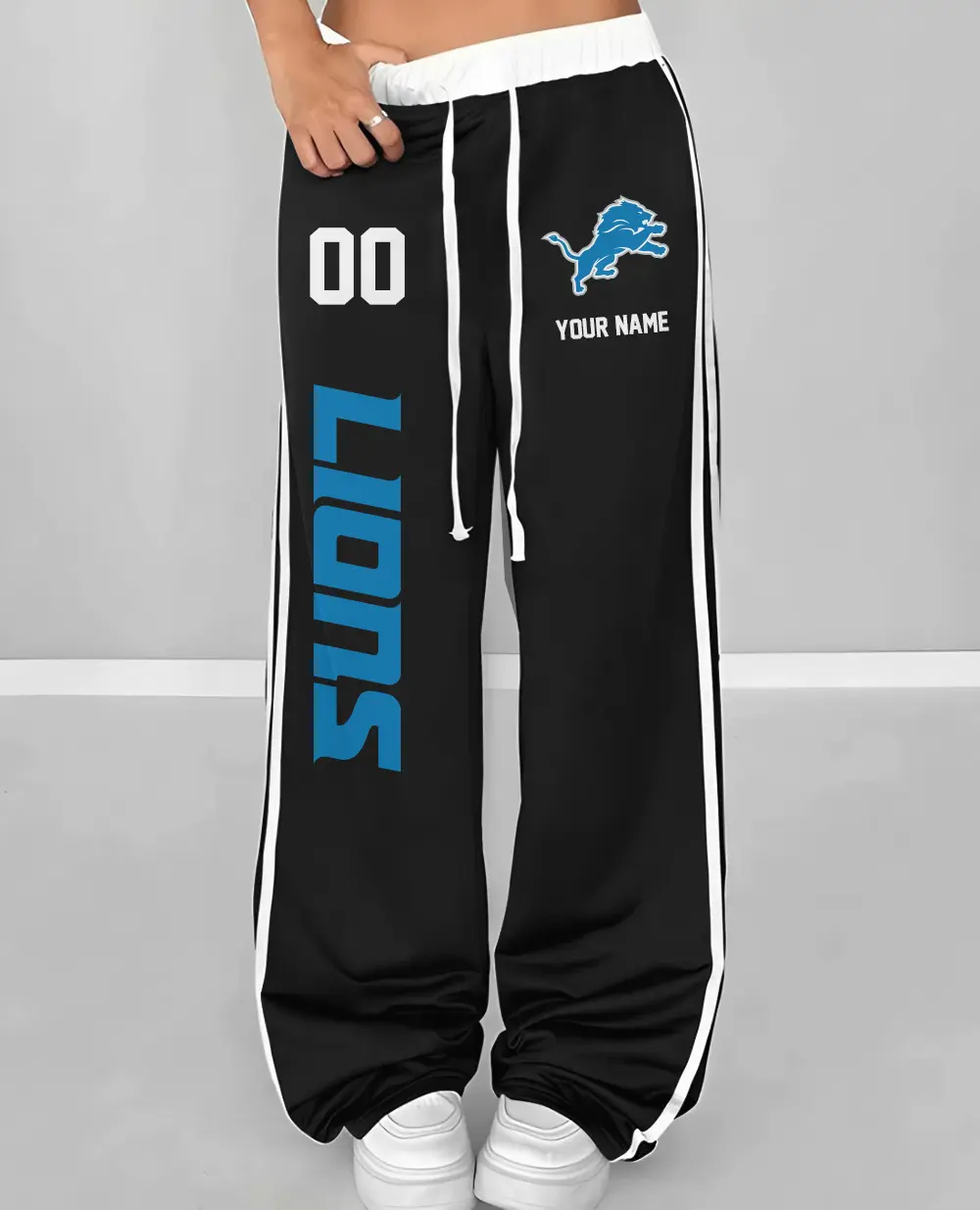 Detroit Lions Personalized Women's Leg Trousers