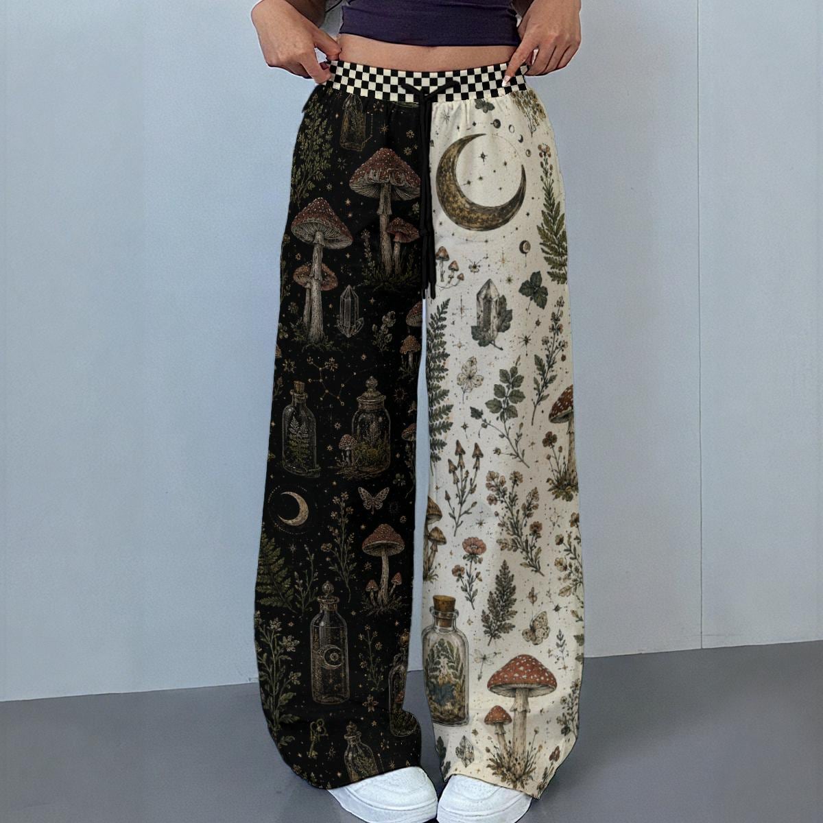 Mushroom Witch Women's Leg Trousers, Women's Casual Pants