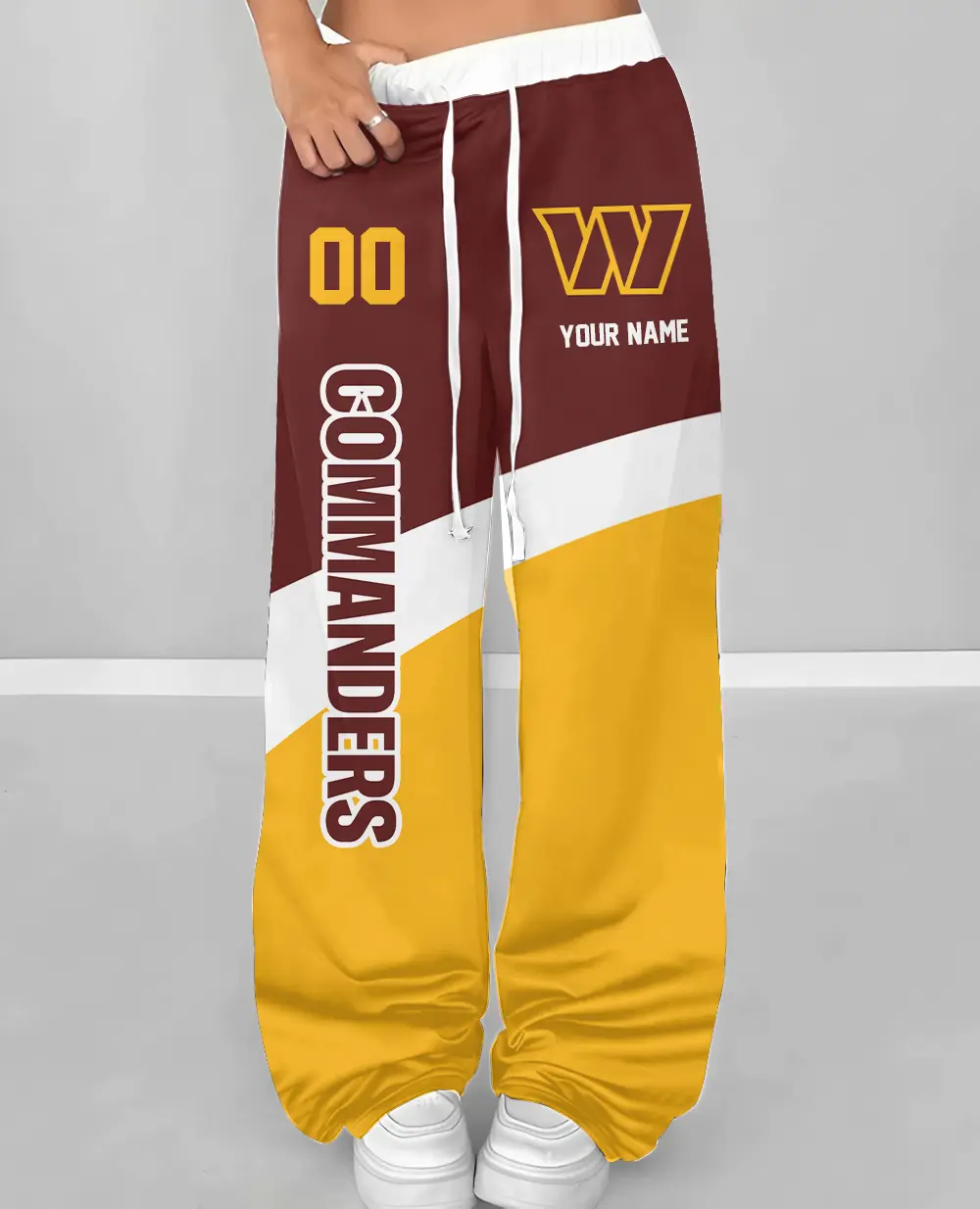 Washington Commanders Personalized Wide Leg Lounge Pants