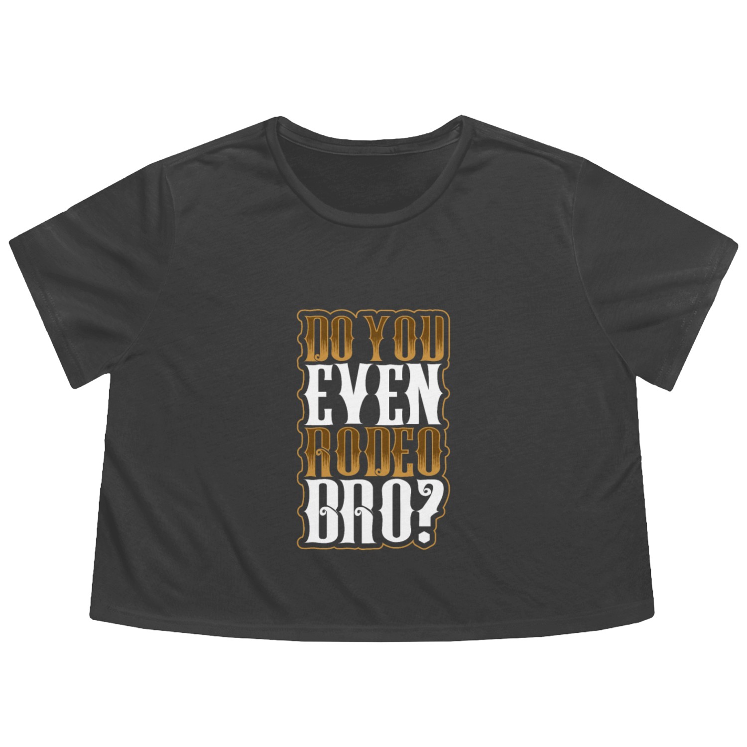 Cowboy Barn Bull Rider Rodeo Country Western Gift Flowy Cropped Tees