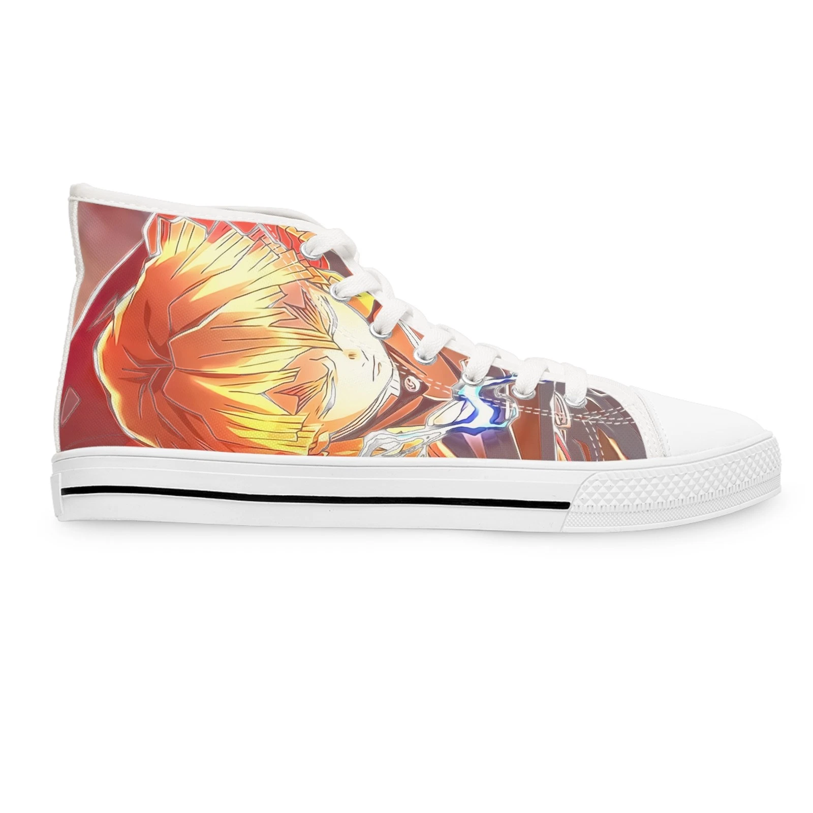 Women High Top Sneakers Shoes zenittsu demon fan art footwear anime manga