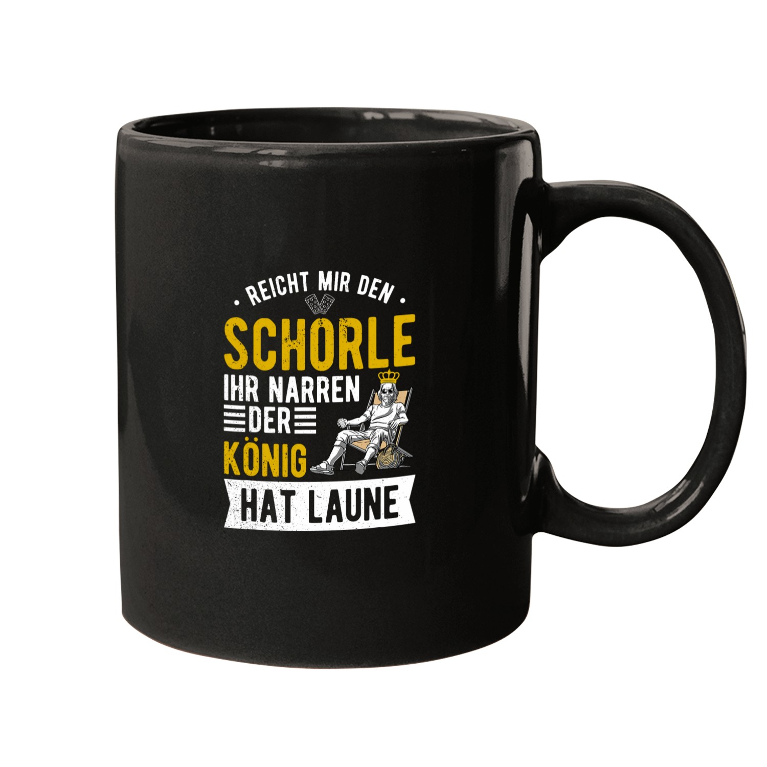 Wines Fun Der Konig hat Laune Palatinate Dubbe Glass Wines spritzer Mugs