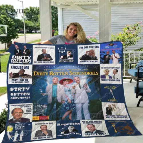 Dirty Rotten Scoundrels Quilt, Dirty Rotten Scoundrels Movies Quilt Blanket