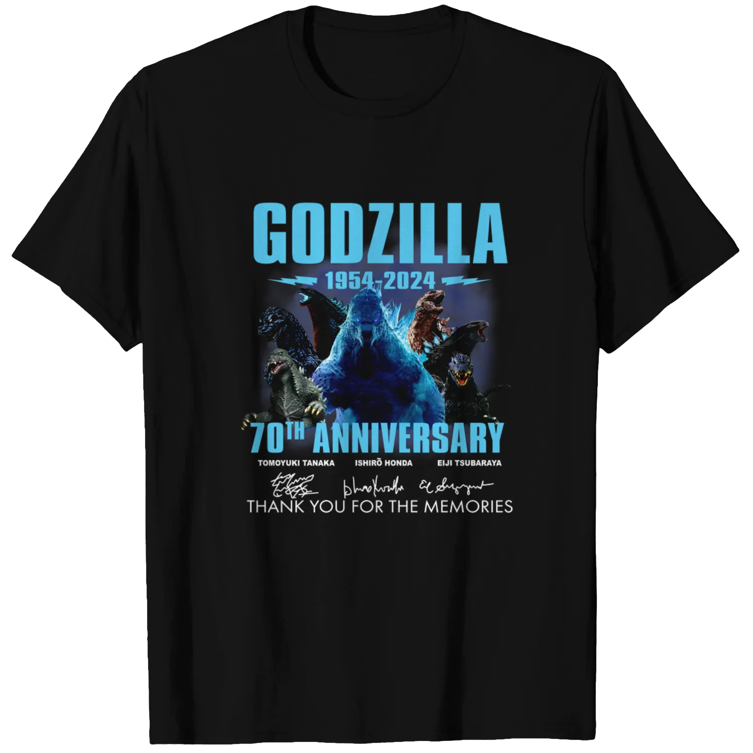 god zilla 1954-2024 70th Anniversary Thank You T-Shirt