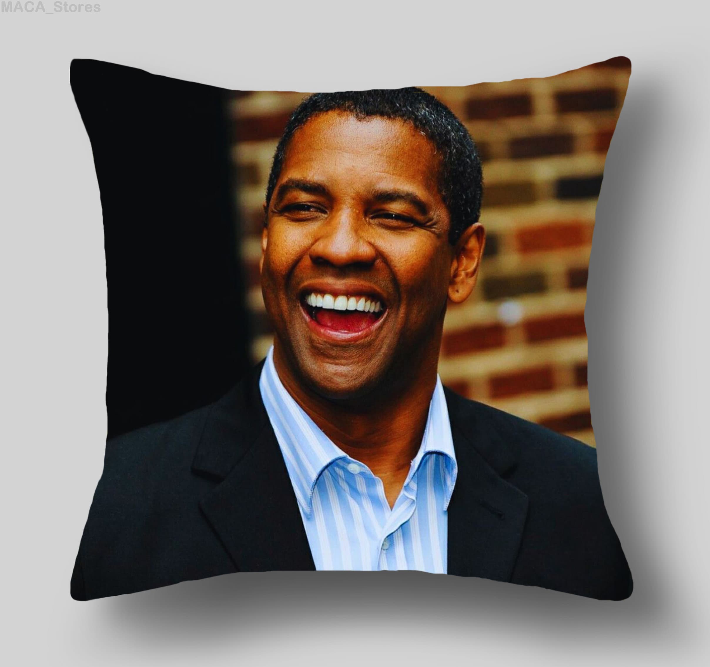 Denzel Washington Pillow, Christmas Gift Denzel Washington Picture Collage Birthday Gift Denzel Washington Photo Collage Pillow For Fans