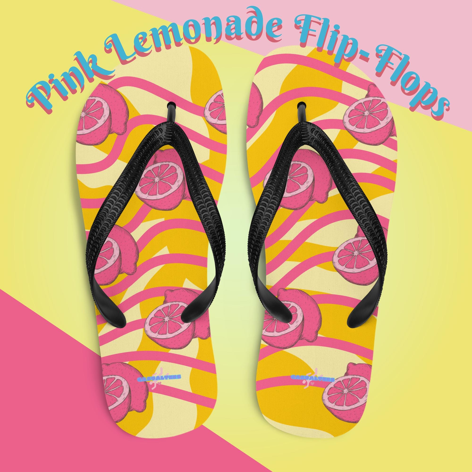 Flip-Flops Trendy Pink Lemonade - Cute Summer Style