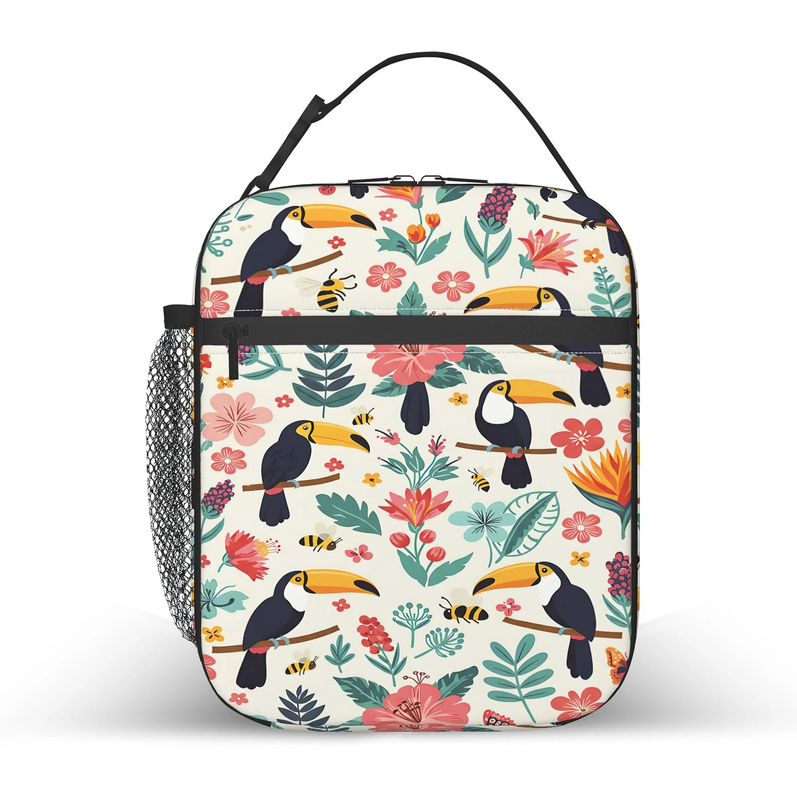 Tropical Bird Paradise Lunch Bag For Girls and Boys