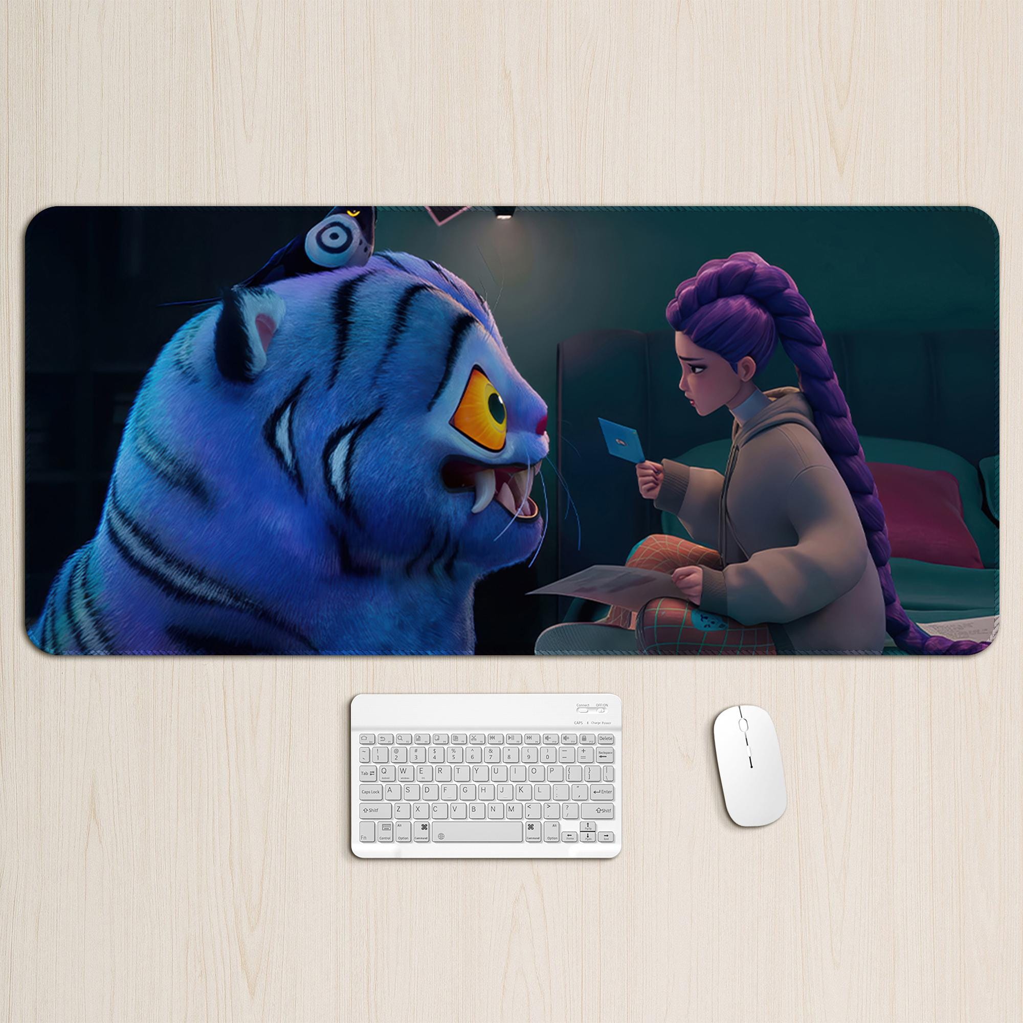 Kpop Demon Hunters Mouse Pad, Saja Boys Pad, Demon Huntrix Mouse Pad, Derpy Tiger Pad