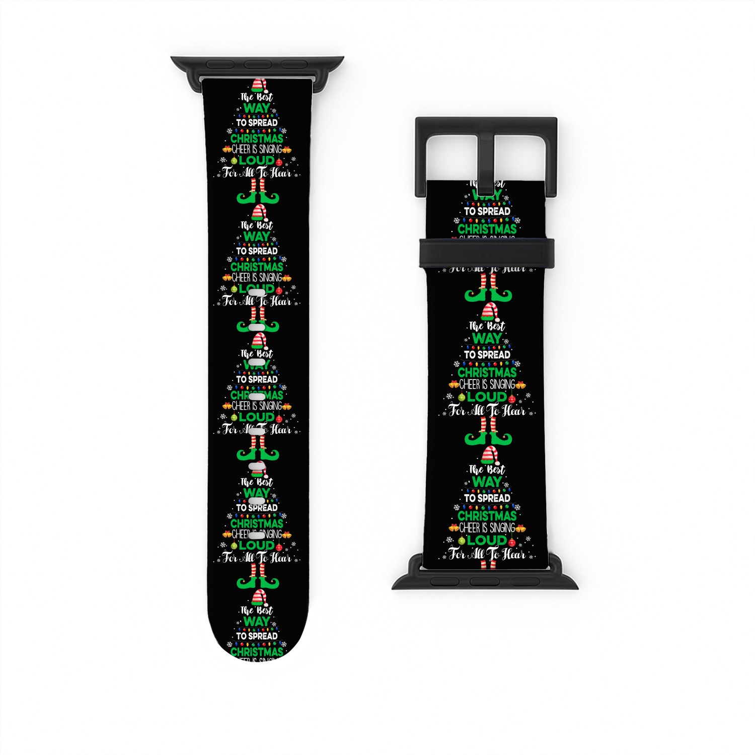 Elf Christmas Pajama The Best Way To Spread Christ Watch Bands For Apple Watch