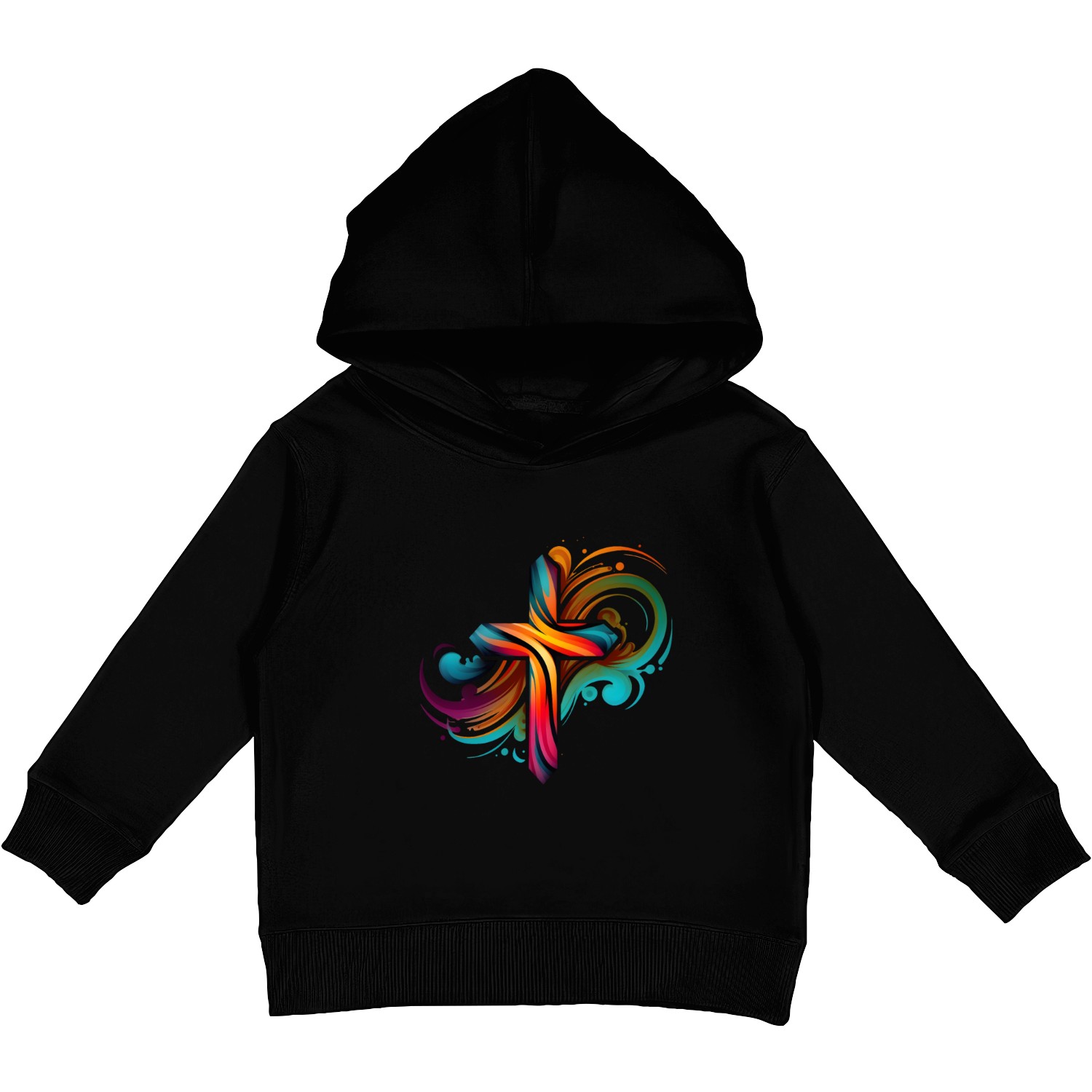 Jesus Cross Painting Kids Pullover Hoodies