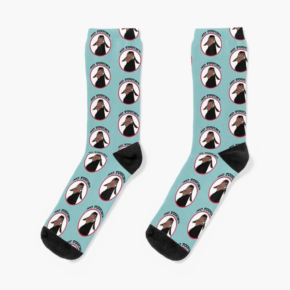 Kuzco NO TOUCHY sad llama emperor's new groove emperor david spade back off no touch funny gift Socks