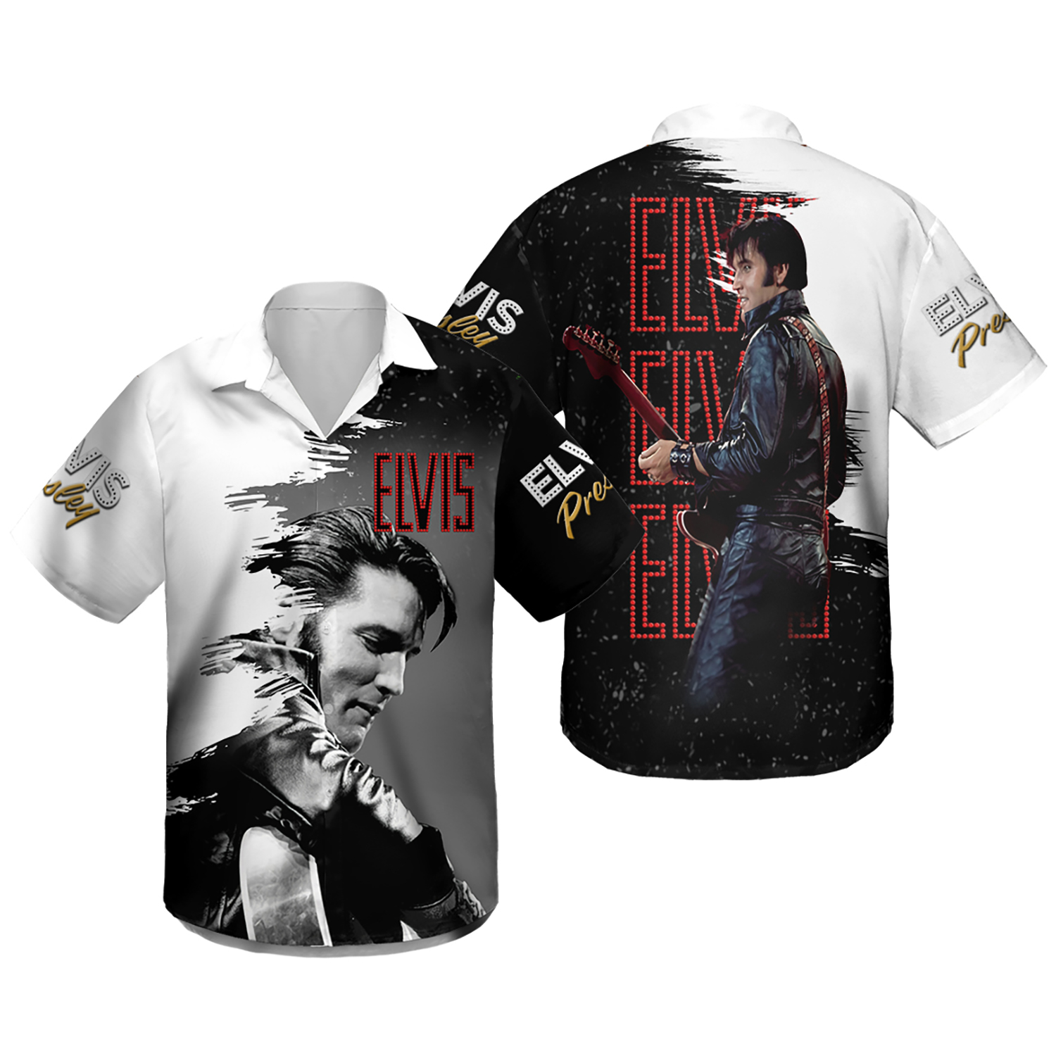 The King Of Rock Elvis Presley Hawaiian Shirt