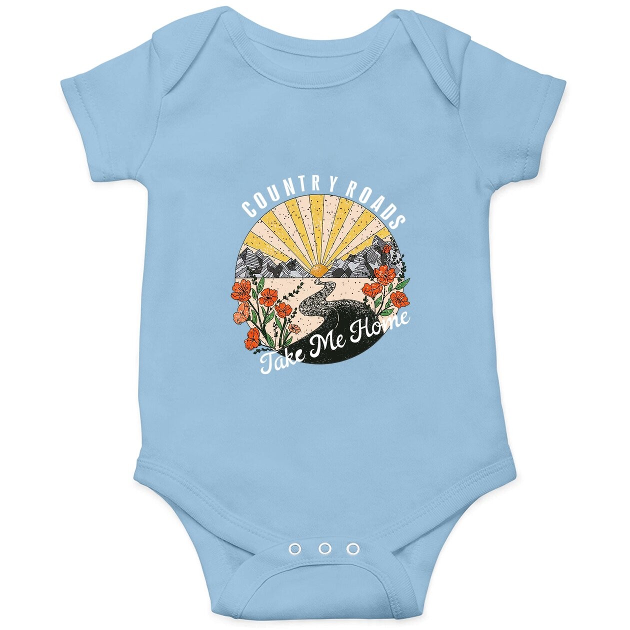 Country Roads Take Me Home Baby Bodysuit