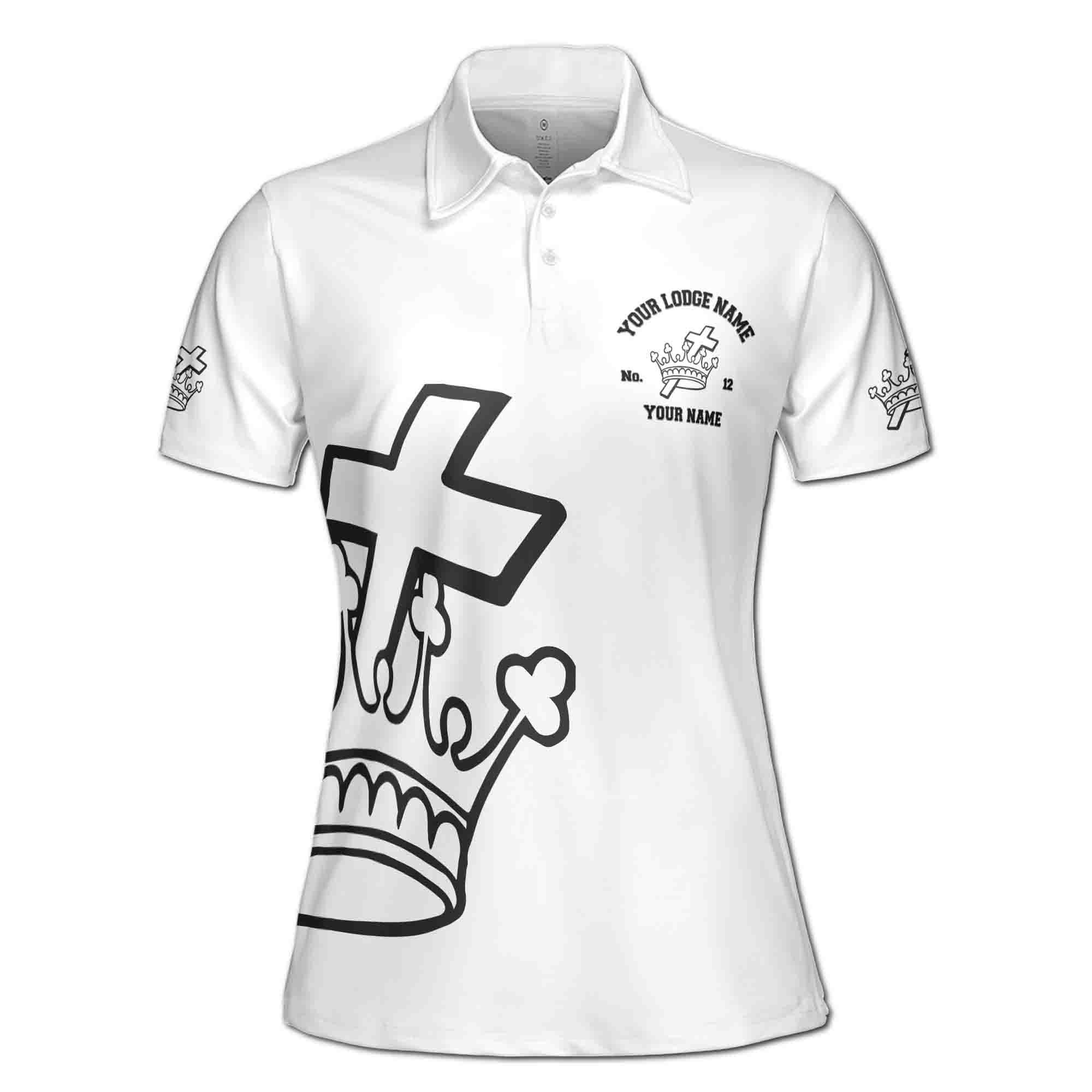 Customize Name Freemasonry Lady Knights Templar Freemasonry Women's Polo Shirt