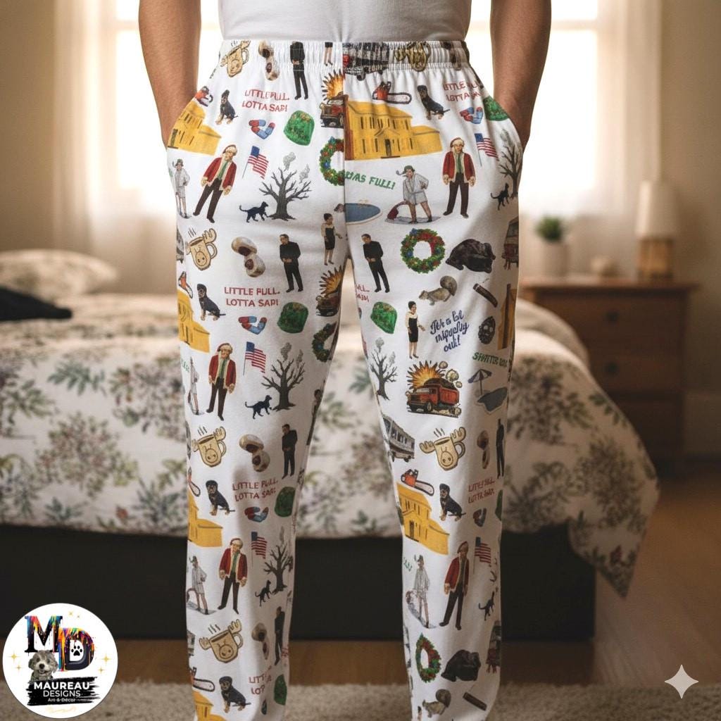 Christmas Vacation Collage Women's Pajama Pants