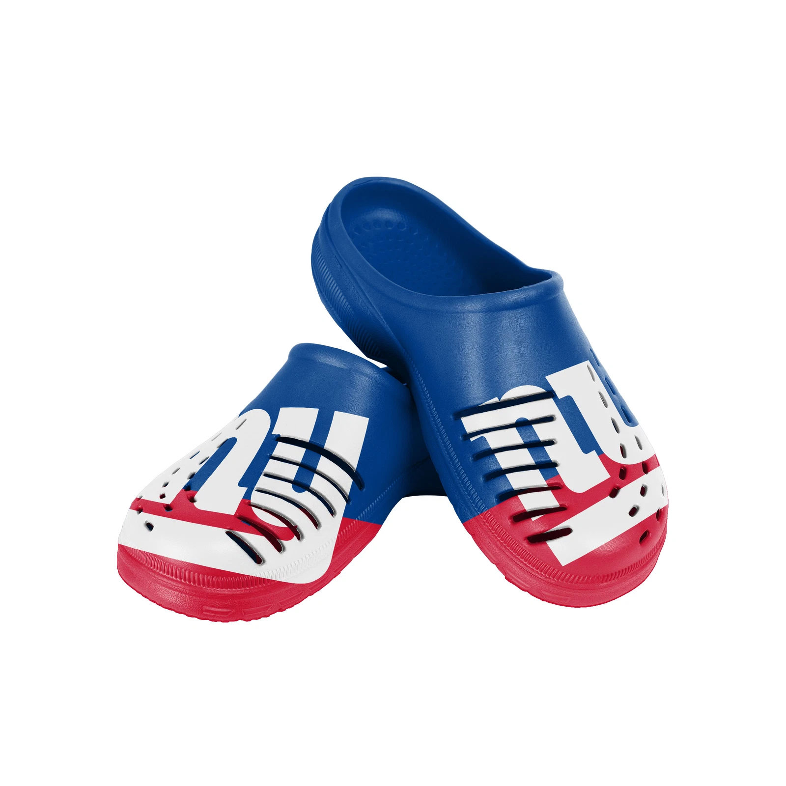 New York Football Team Giants Colorblock Big Logo Clogs, Gift for Fan