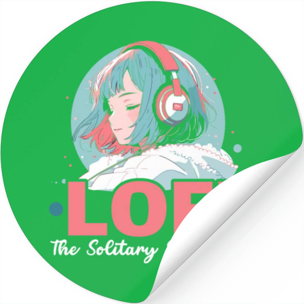 Lofi Music Lover Low Fidelity Japanese Aesthetic Stickers