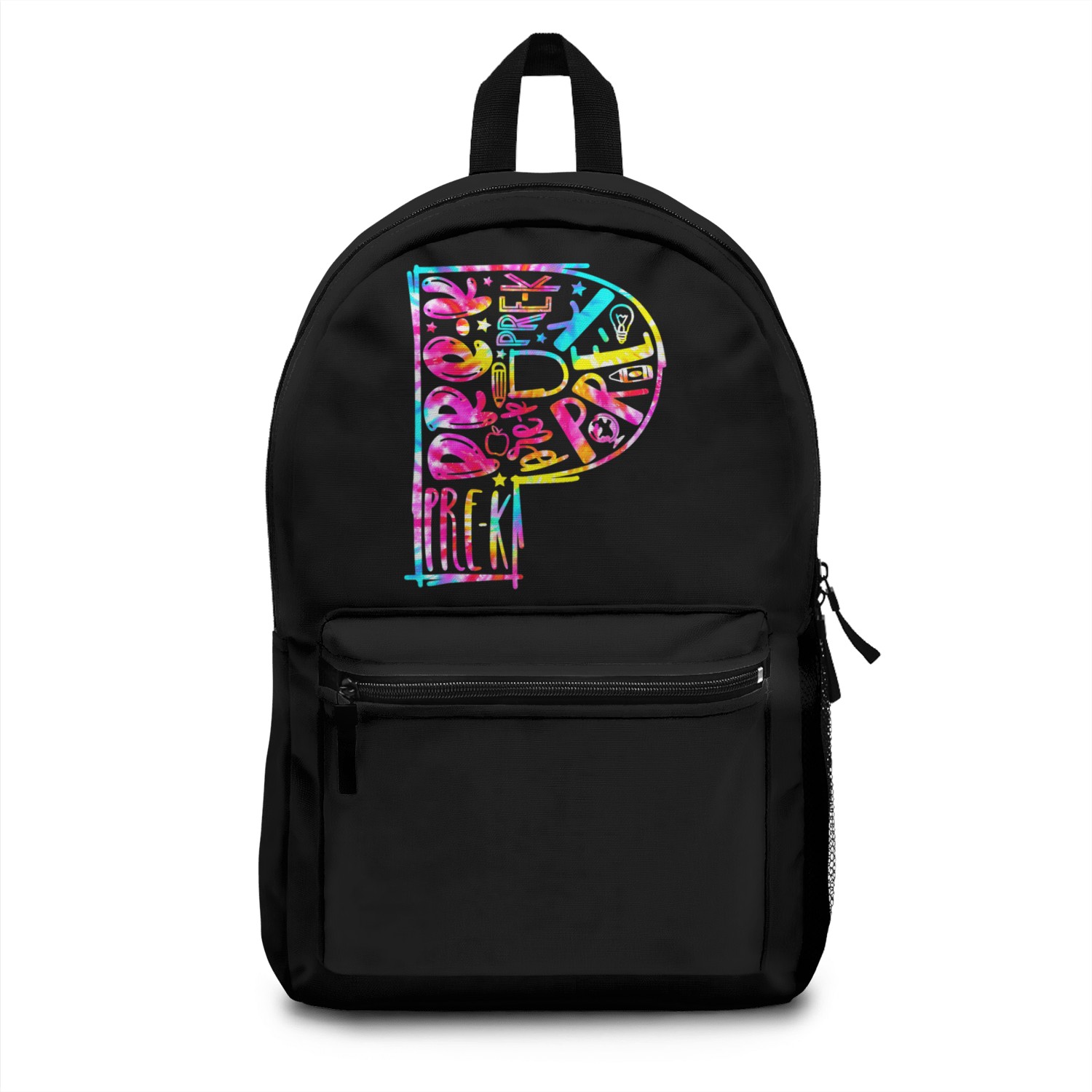 Tie Dye Typography Pre K Student & Teacher Back Backpacks