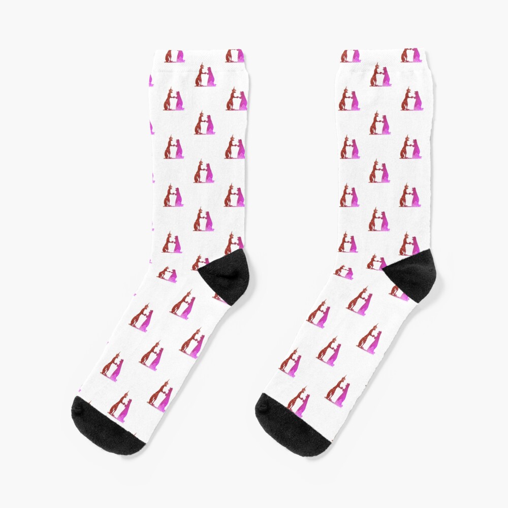 Couple Inspired Silhouette Socks