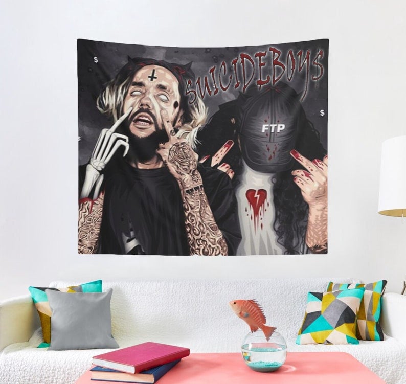 Suicideboys Tapestries | Music Gift | Home Decor | Room Decor | Birthday Gift For Fan