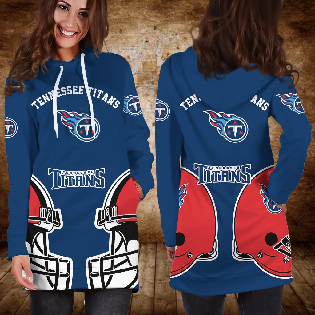 football Tennessee Titans Helmet Women Hoodie Dress