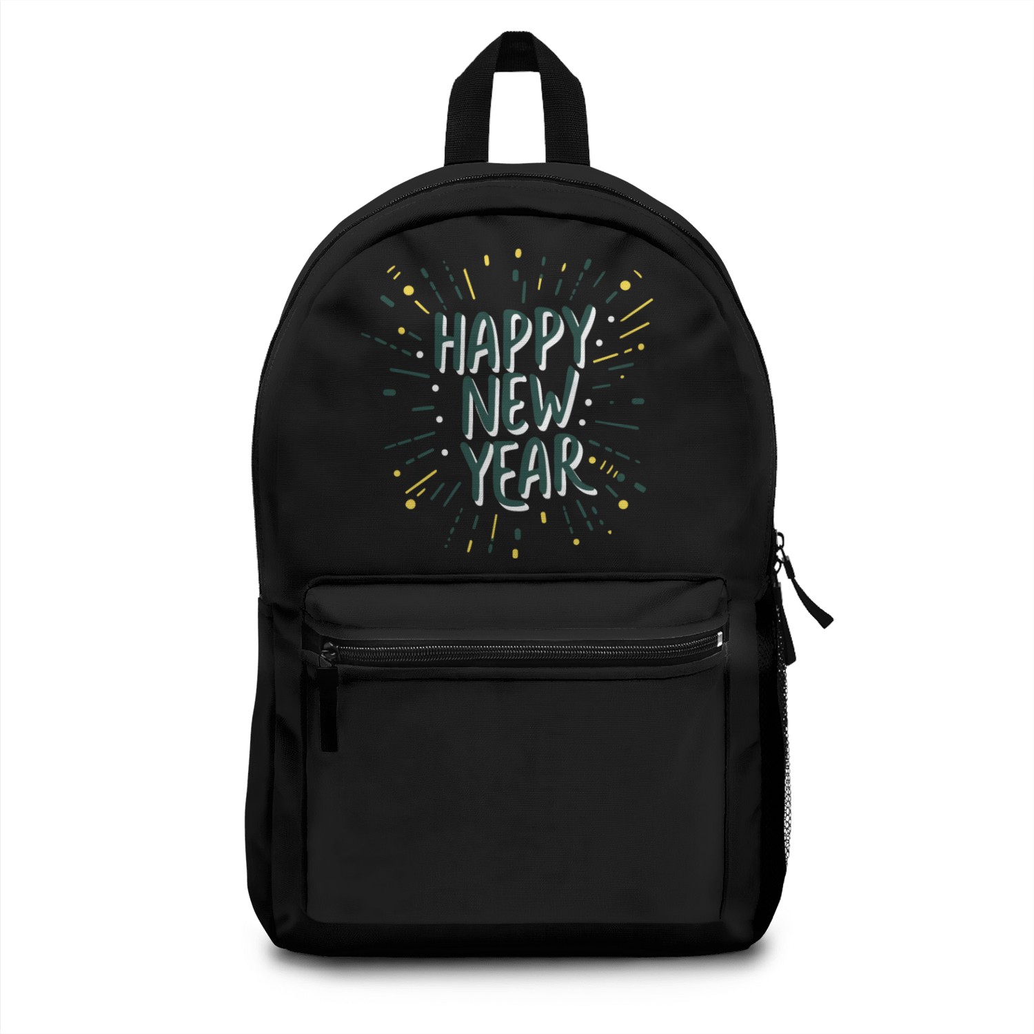 Happy New Year Typography design Backpacks
