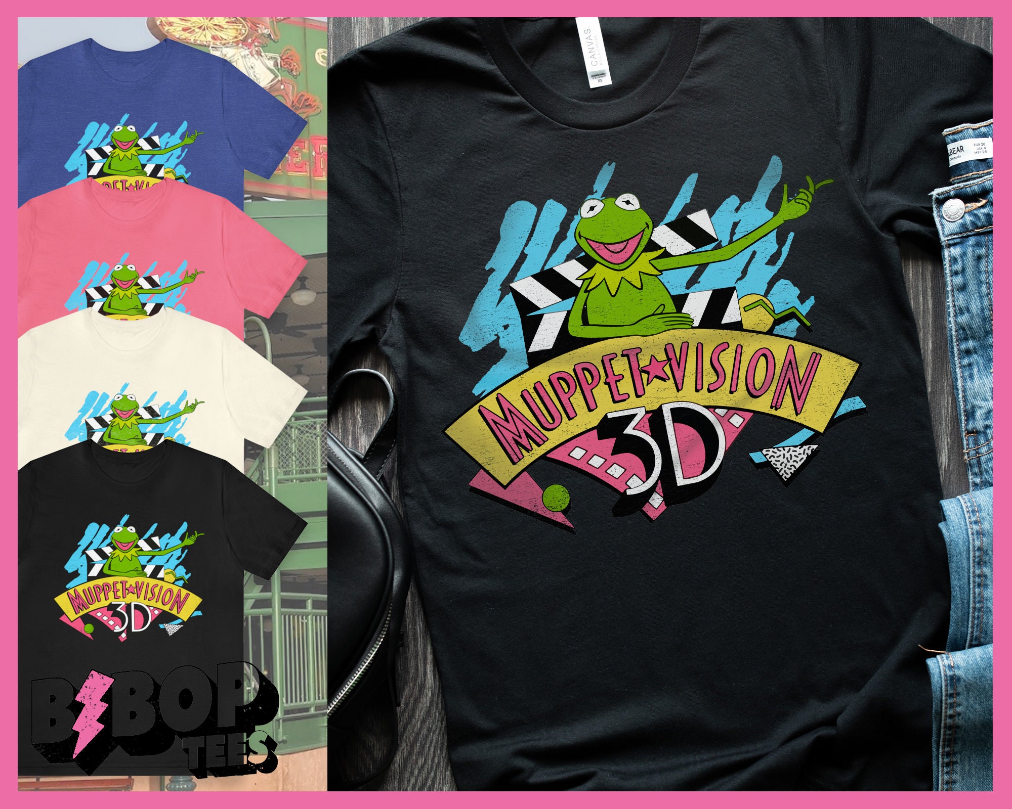 Muppet Vision 3D Vintage Style 80's Unisex Tee