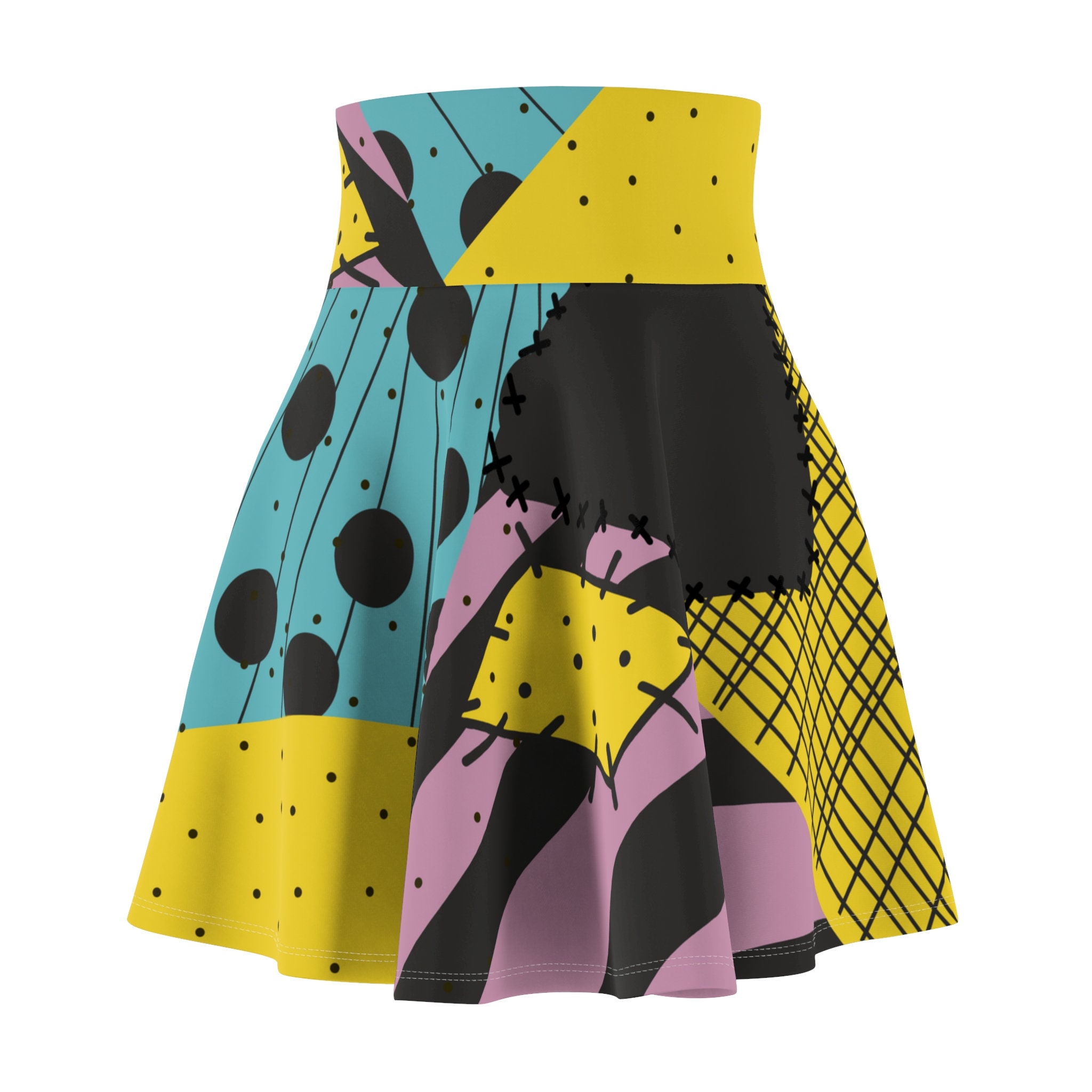 Sally, Jack, Nightmare, Women's Skirt | Halloween Skater Skirt | Cosplay Costume | Halloween Gift For Women